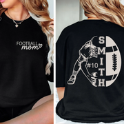 Custom Football Mom Shirt – Personalized Name & Number Tee