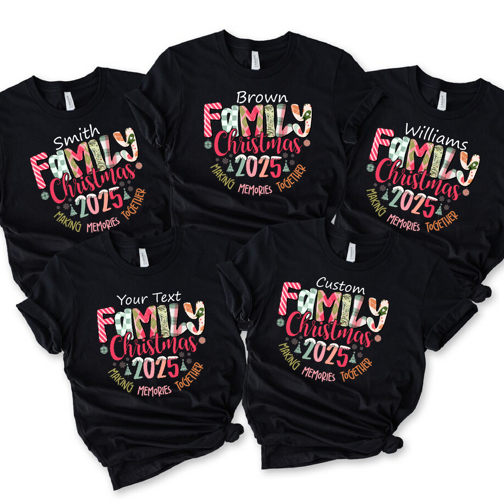 Christmas Squad T-Shirt – Matching Family Christmas Shirts, Personalized Holiday Tee -CM25