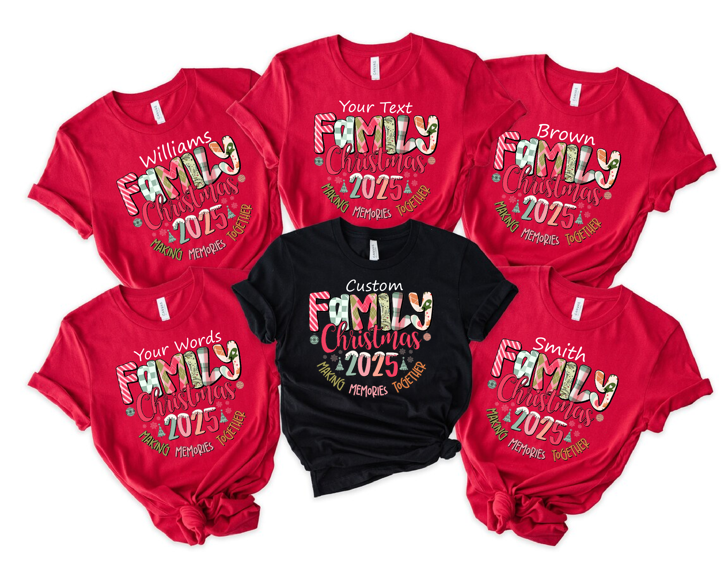 Christmas Squad T-Shirt – Matching Family Christmas Shirts, Personalized Holiday Tee -CM25