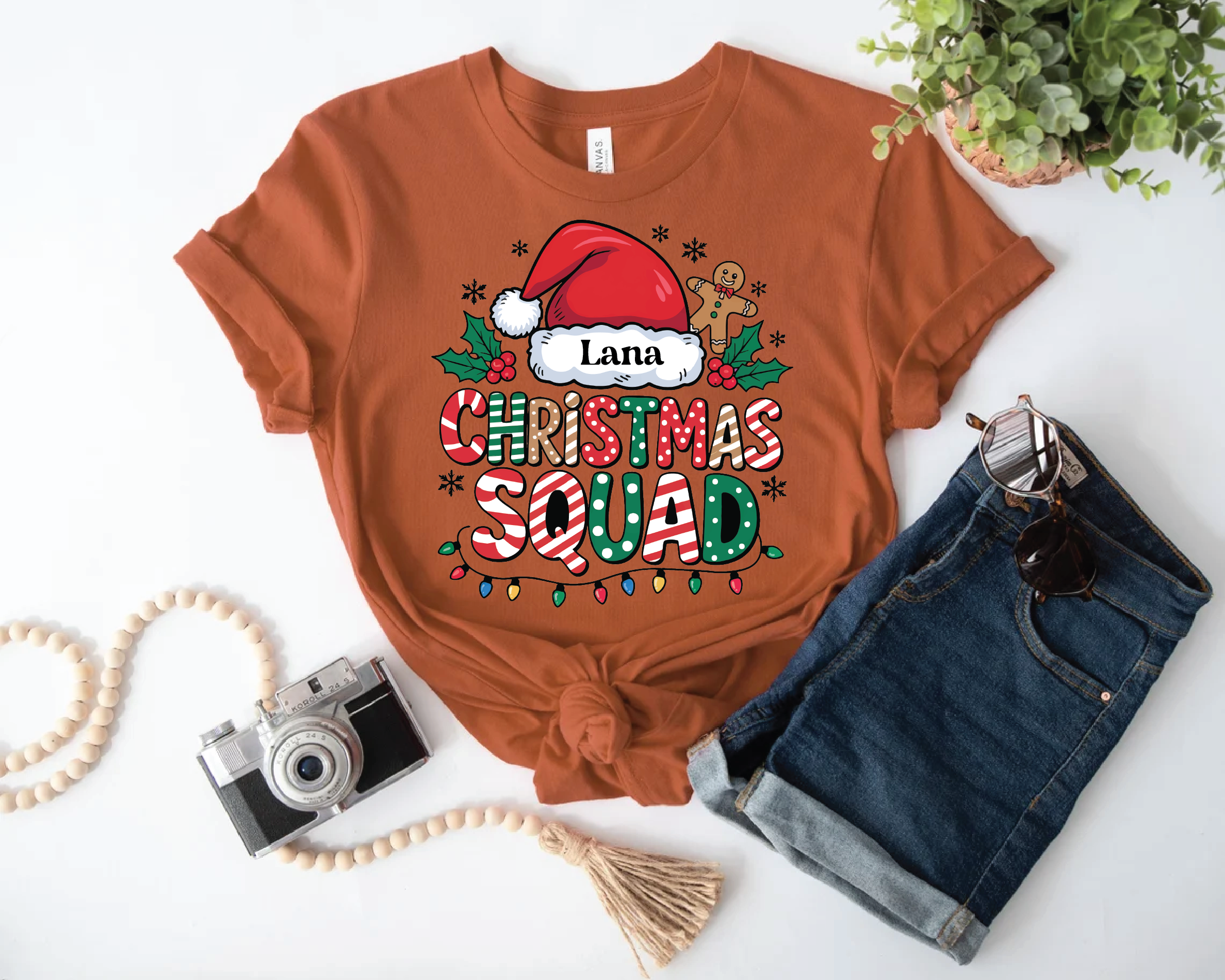 Christmas Squad T-Shirt – Matching Family Christmas Shirts, Personalized Holiday Tee