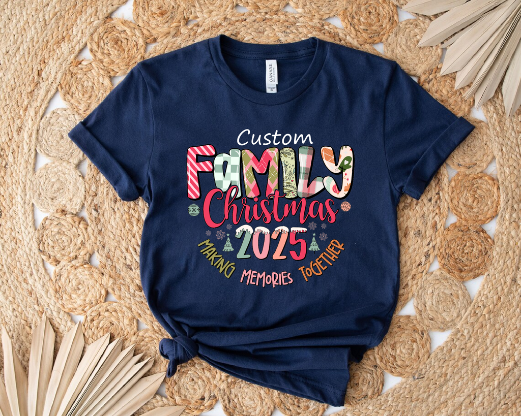 Christmas Squad T-Shirt – Matching Family Christmas Shirts, Personalized Holiday Tee -CM25