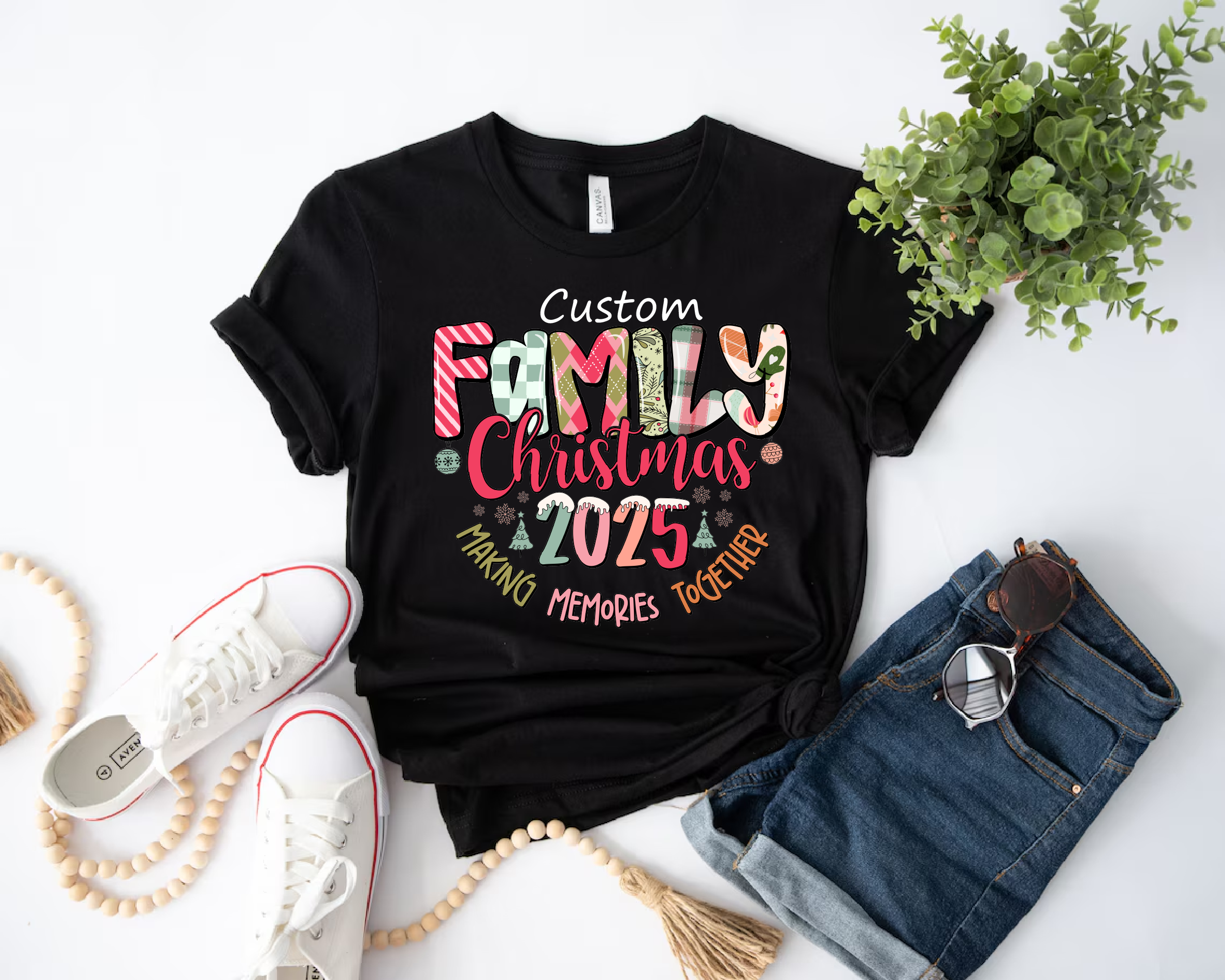 Christmas Squad T-Shirt – Matching Family Christmas Shirts, Personalized Holiday Tee -CM25