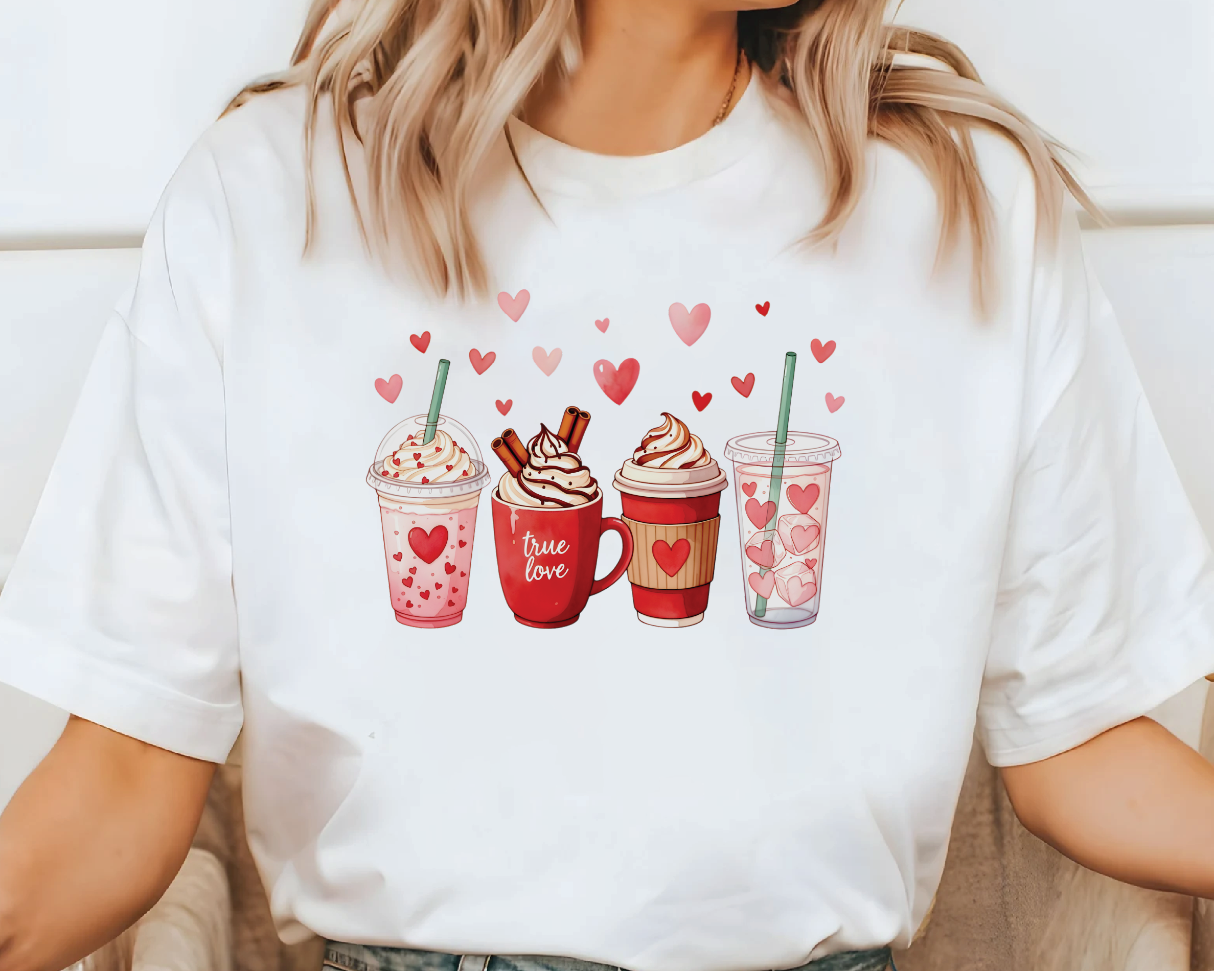 Comfort Colors® Valentine Coffee Shirt - Cute Latte & Iced Coffee Tee - vl40