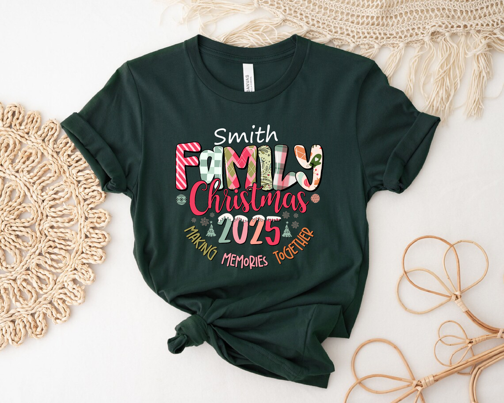Christmas Squad T-Shirt – Matching Family Christmas Shirts, Personalized Holiday Tee -CM25