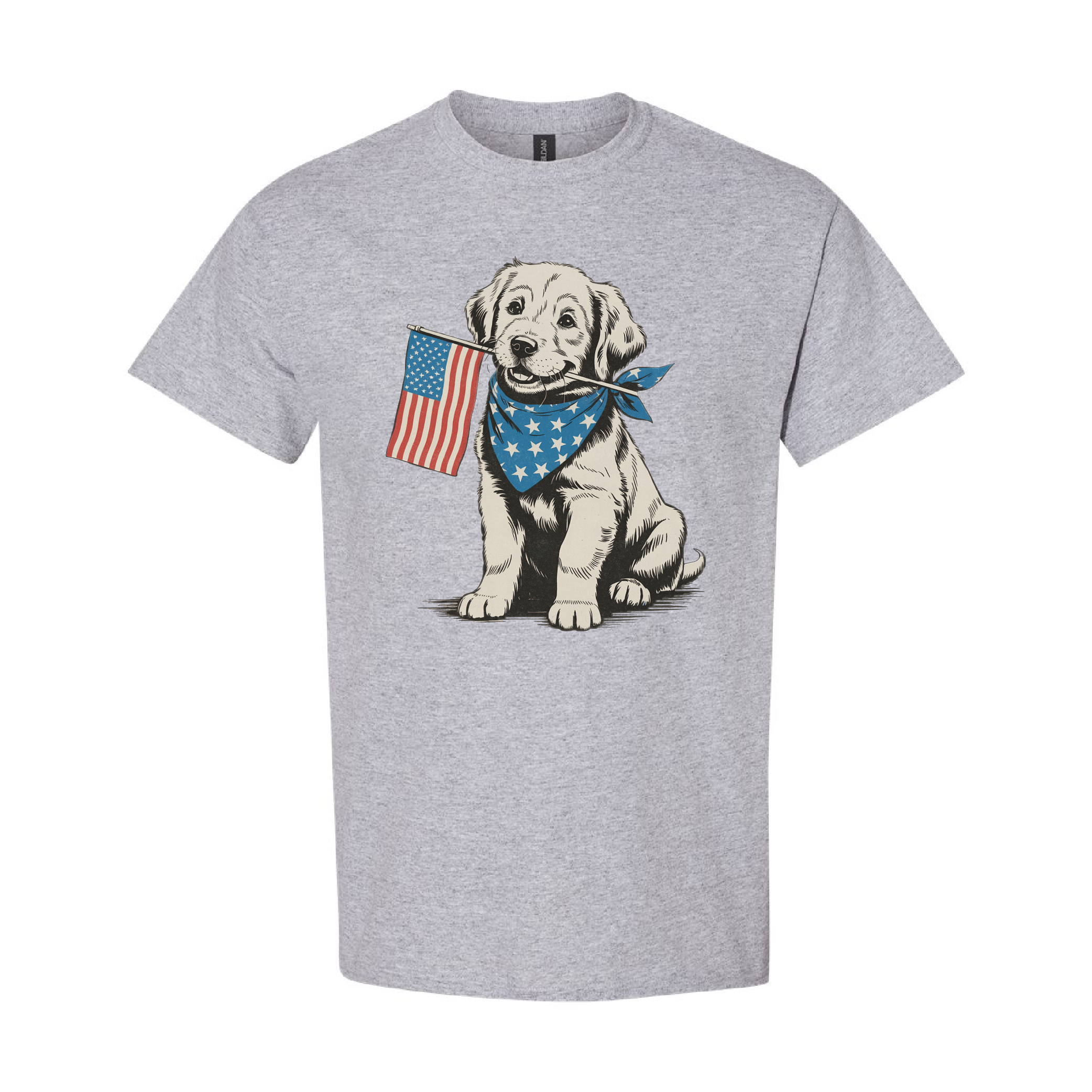 4Th of July Patriotic Puppy Tshirt