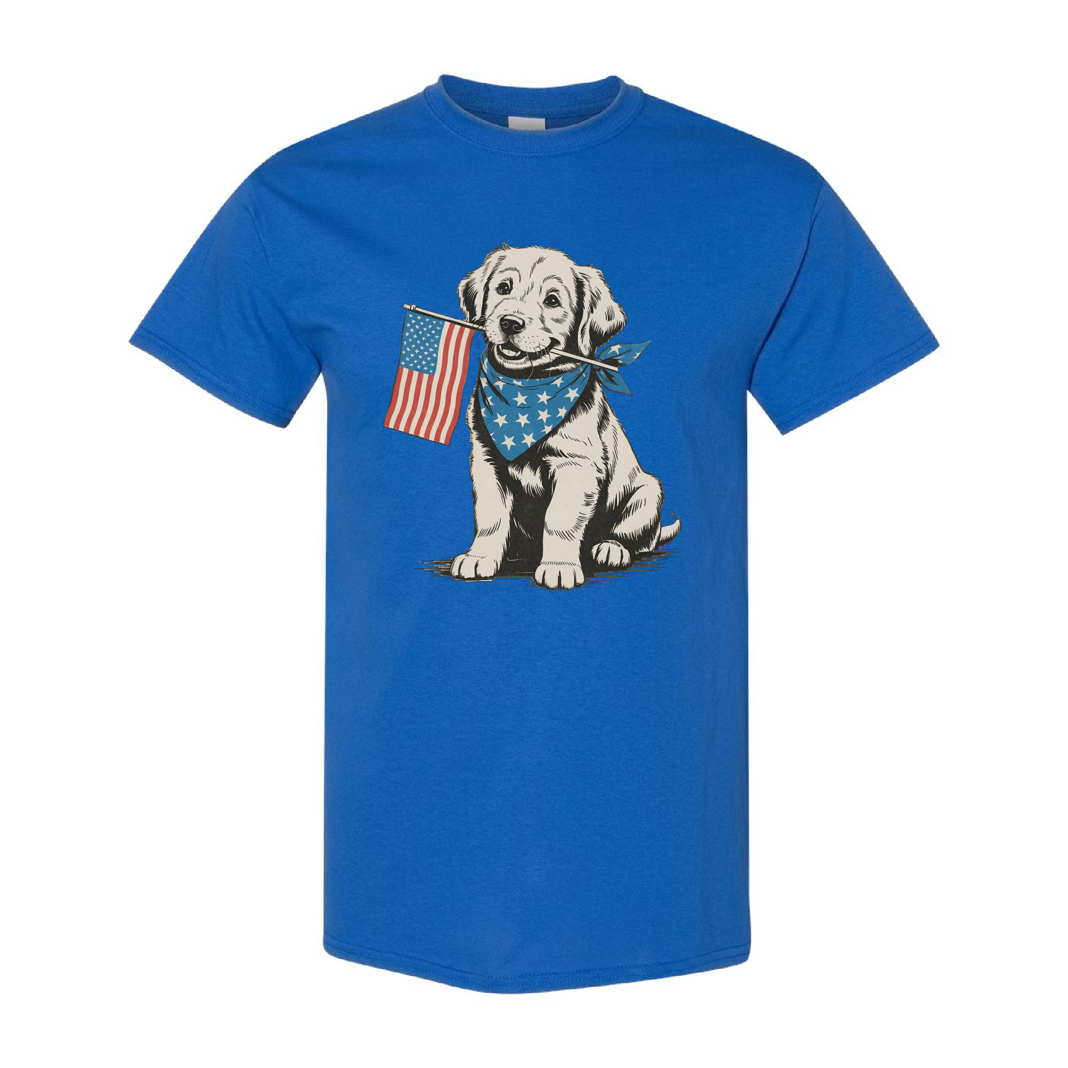 4Th of July Patriotic Puppy Tshirt