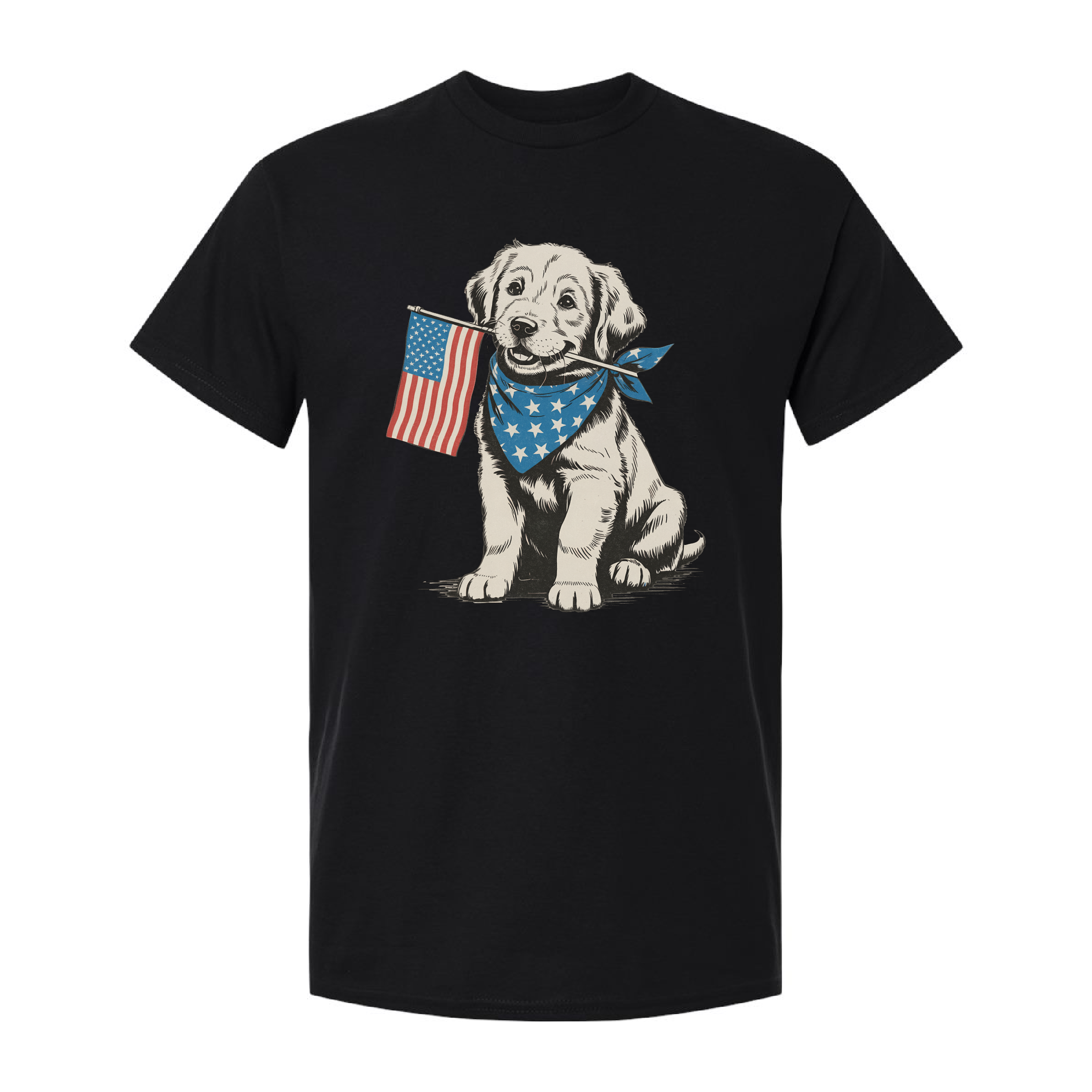 4Th of July Patriotic Puppy Tshirt