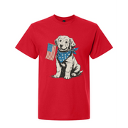 4Th of July Patriotic Puppy Tshirt