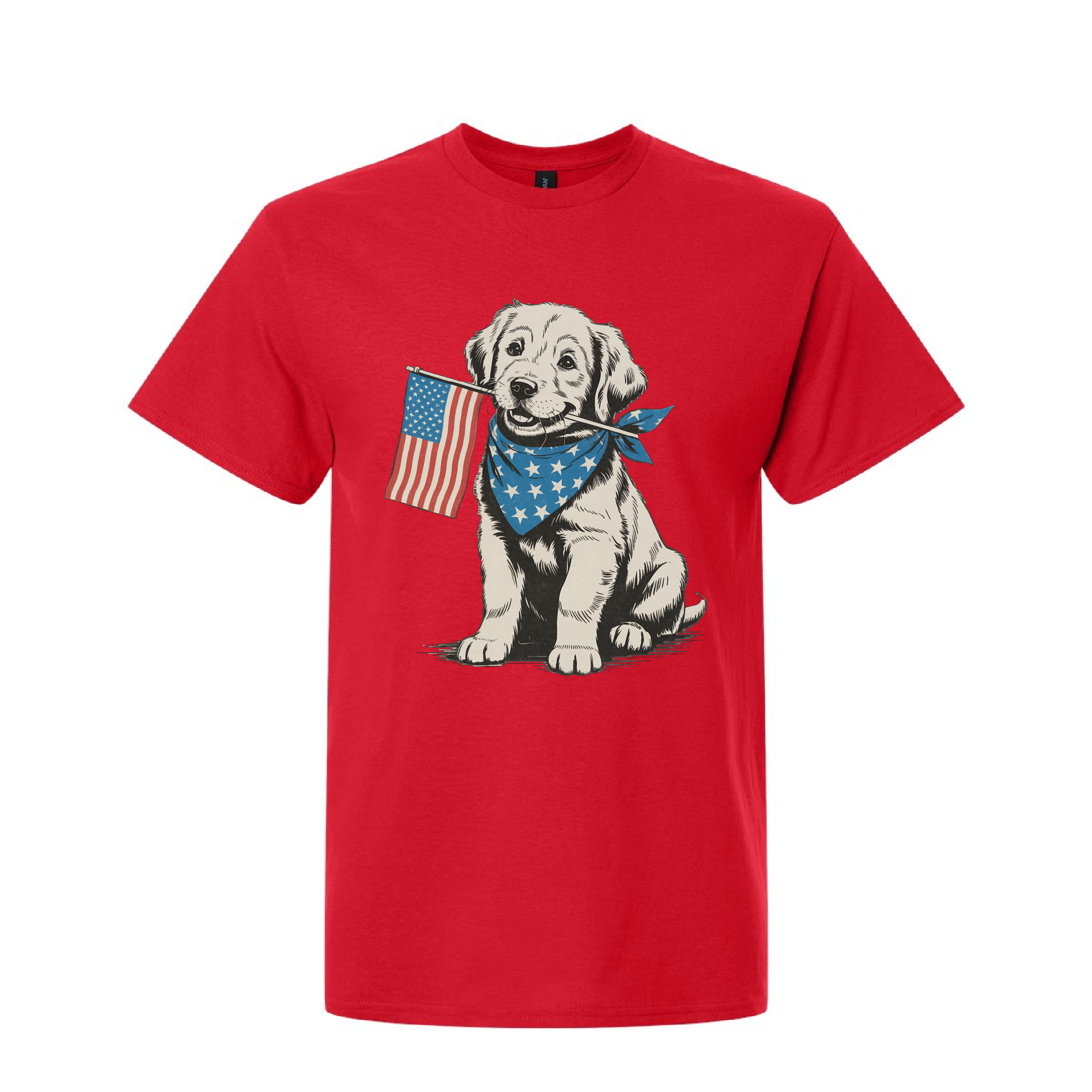 4Th of July Patriotic Puppy Tshirt
