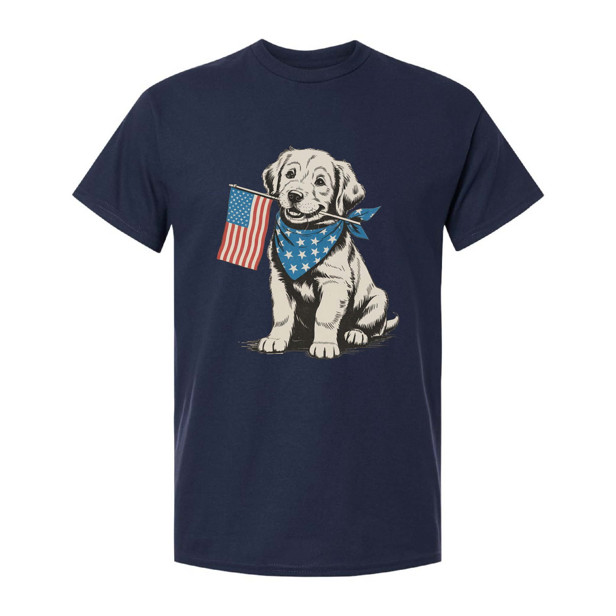 4Th of July Patriotic Puppy Tshirt