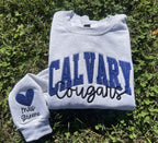 Custom Embroidery Glitter School Spirit Shỉrt