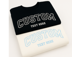 Custom Varsity Sweatshirt – Personalized Embroidered Text Crewneck