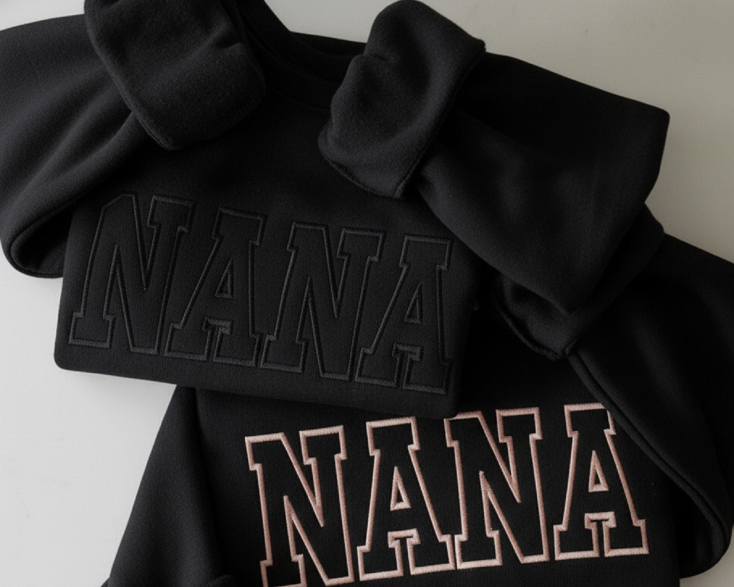 Custom Embroidered Mama Sweatshirt - Personalized Varsity Name Crewneck