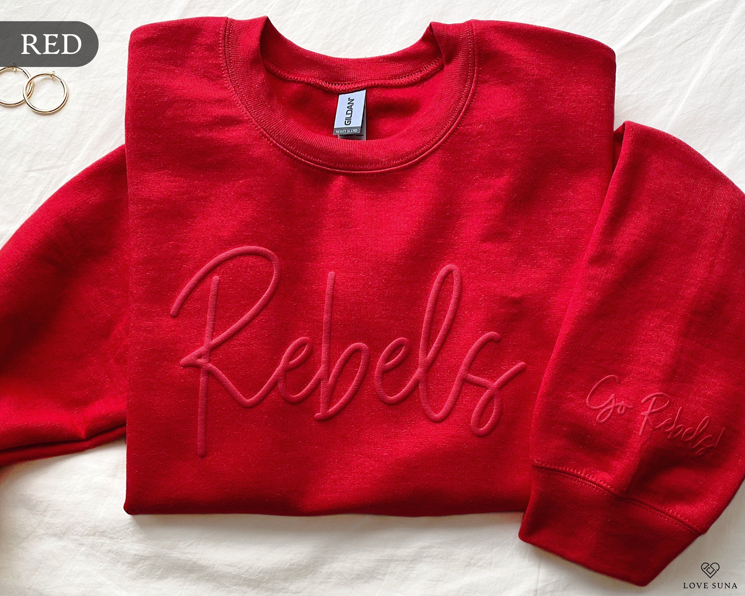 Custom Puff Print Team Name Sweatshirt