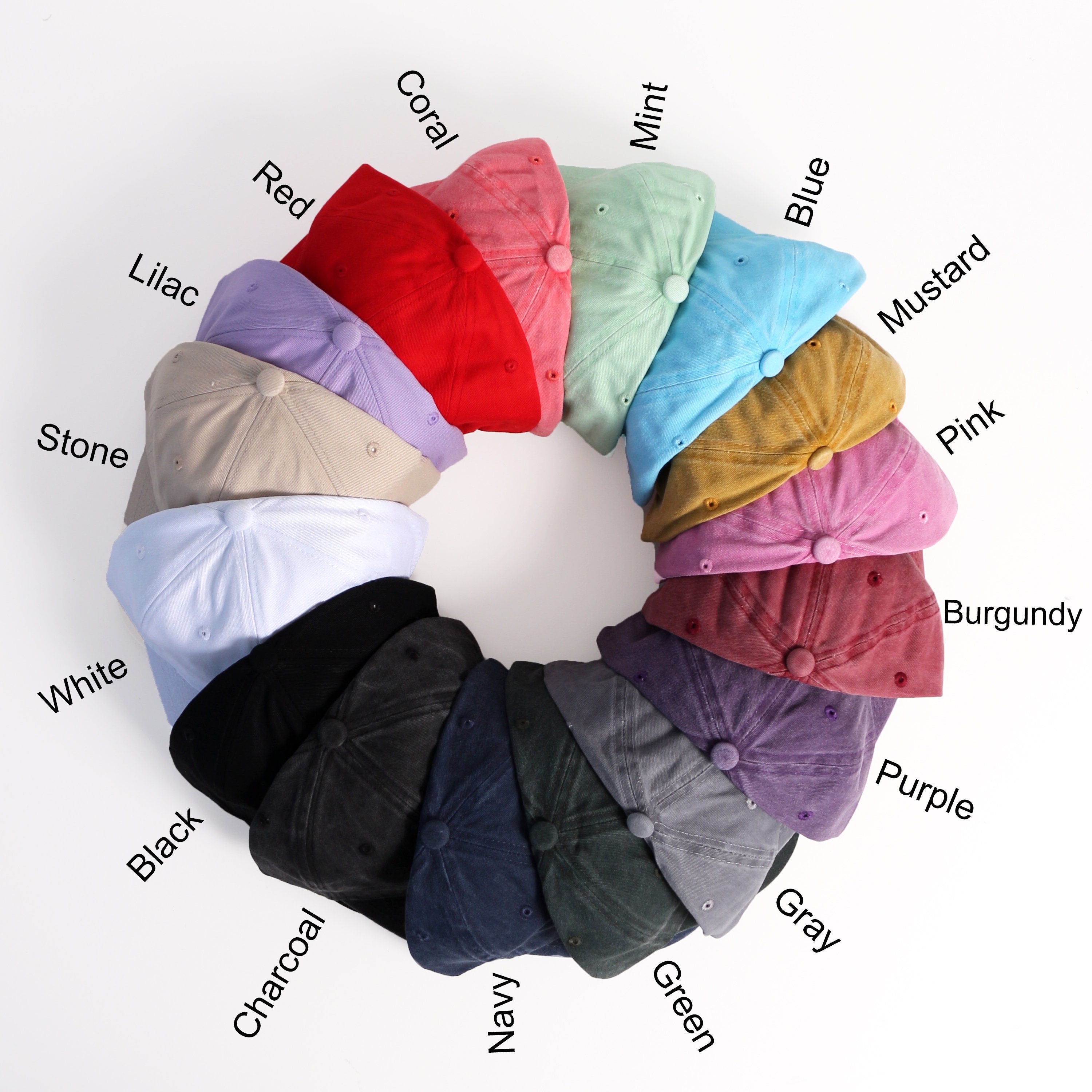 Personalized Grandma Grandpa Hat – Custom EST Year Embroidered Cap - HGM1