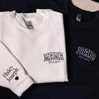 Custom Mama and Dad Est. Year Embroidery Shirt