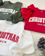 Christmas Puff Crew Sweatshirt – Classic Holiday Family Matching Crewneck, Varsity Letter Christmas Shirt