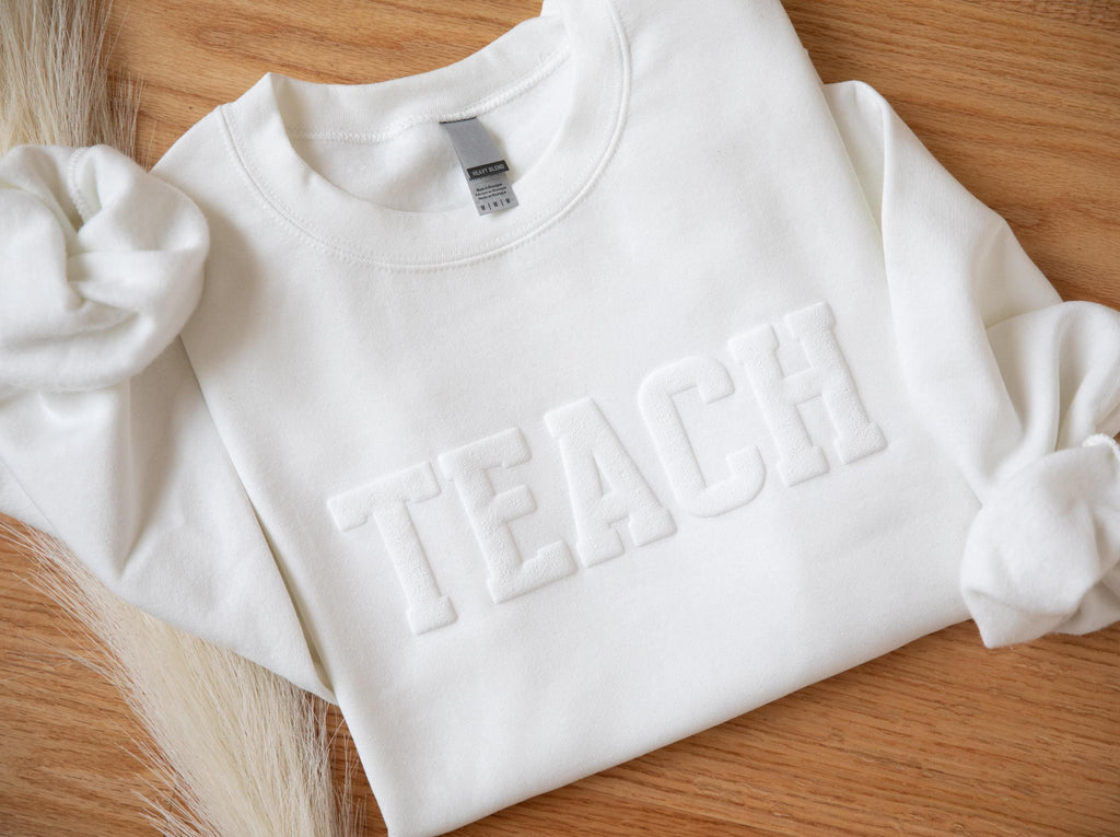 Custom Puff Print Team Name Sweatshirt