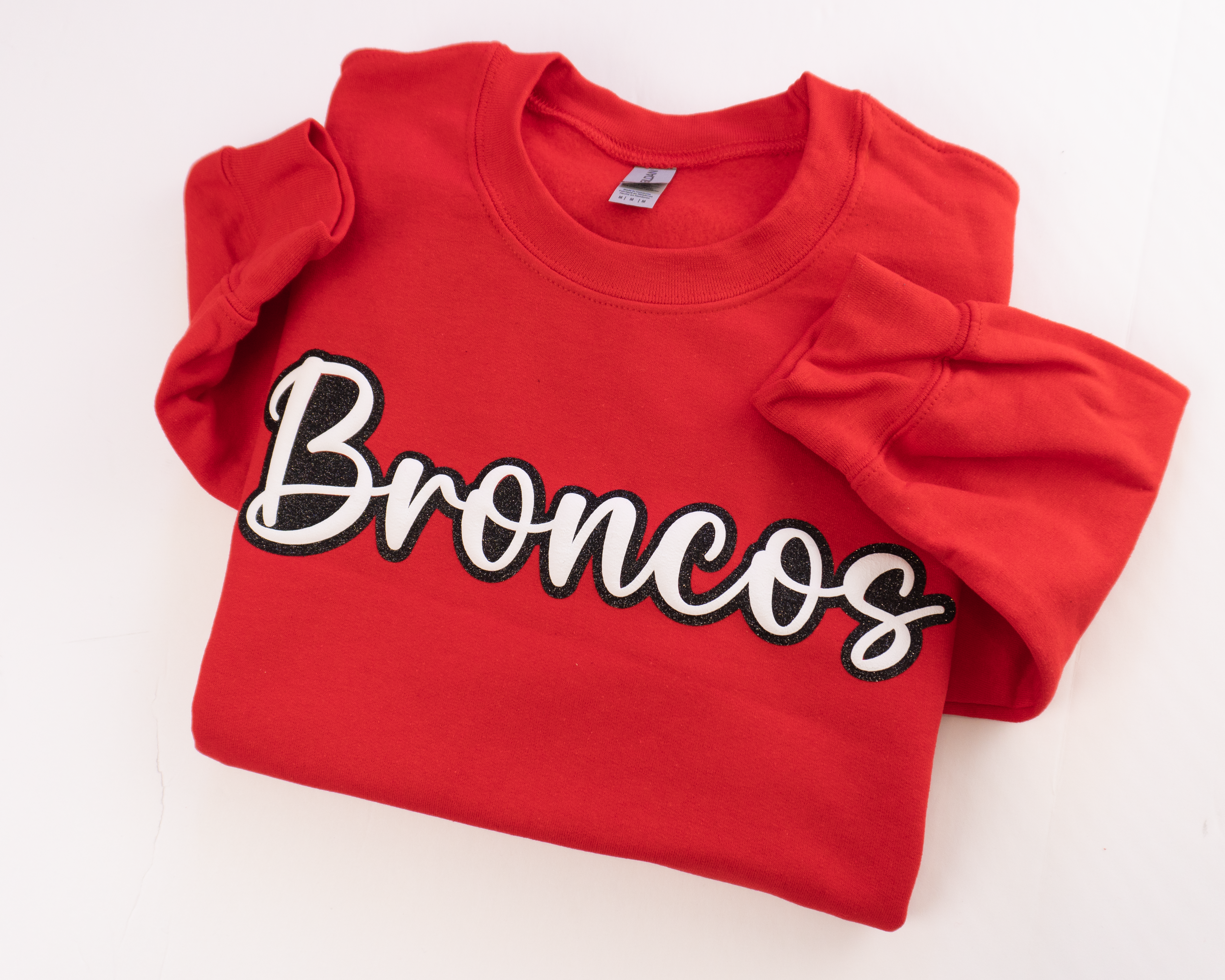 Custom Puff and Glitter Sweatshirt – Personalized Crewneck