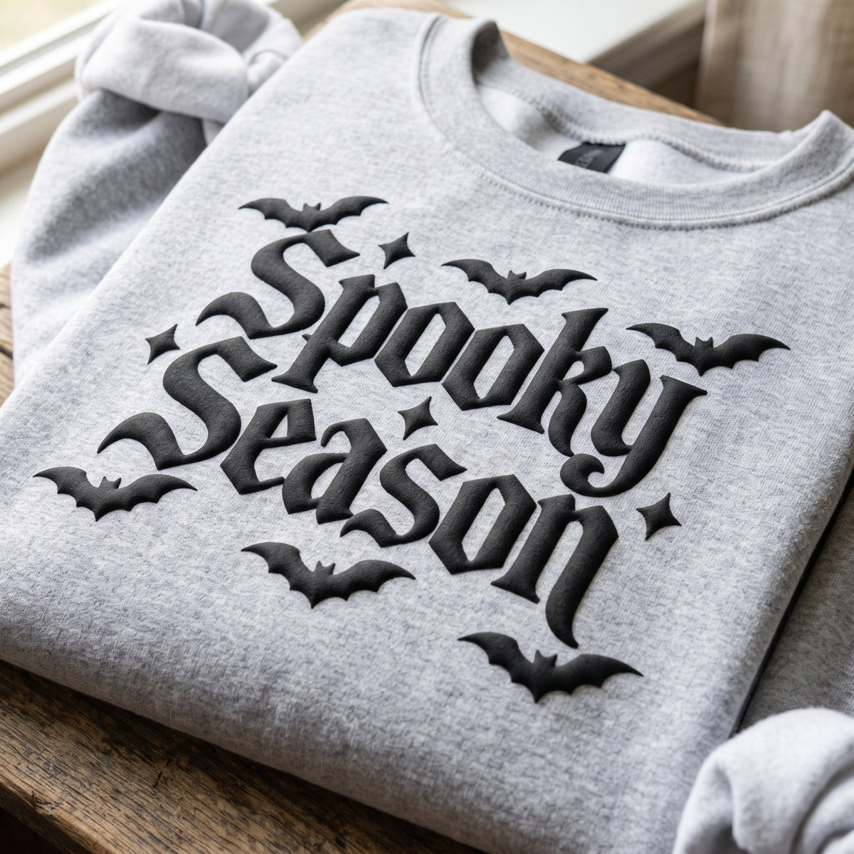 Spooky Season Puff Print Sweatshirt
