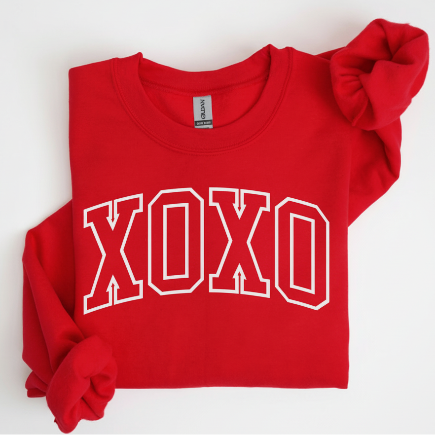 XOXO Sweatshirt - Varsity Style Valentine's Day Crewneck