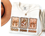 Touchdown Season Shirt – Cute Football Mom Tee with Bows