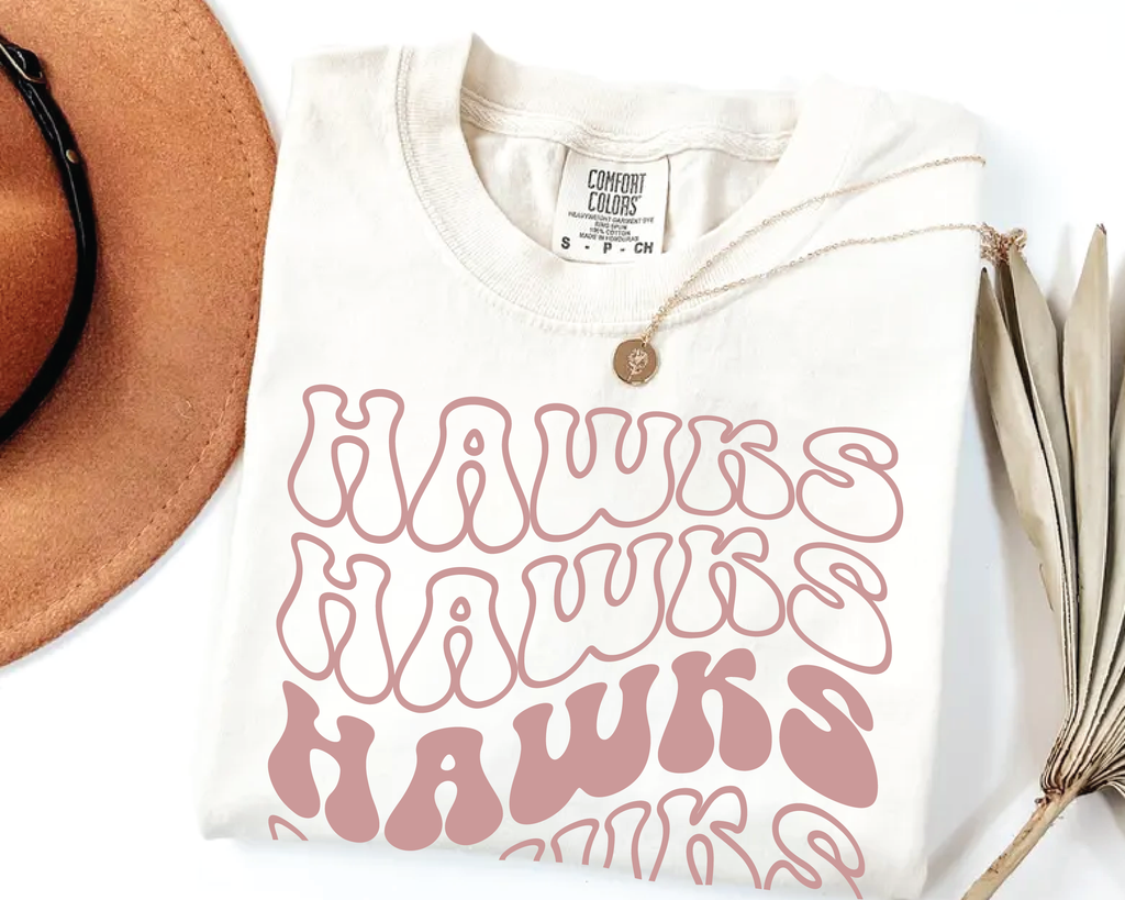 Mascot Spirit Shirt – Retro Wavy Text School Pride Tee