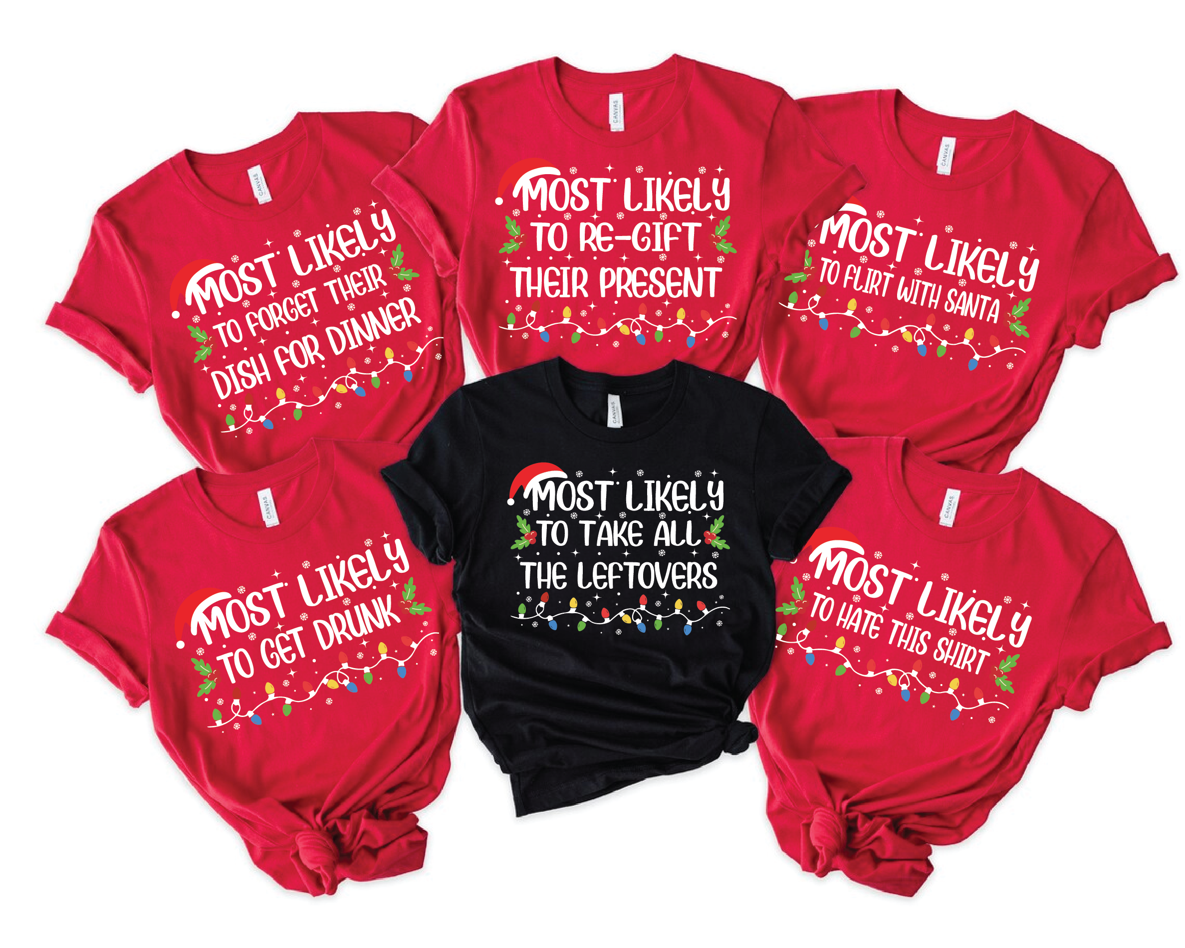 Funny 50 Quotes Most Likely Christmas Tee