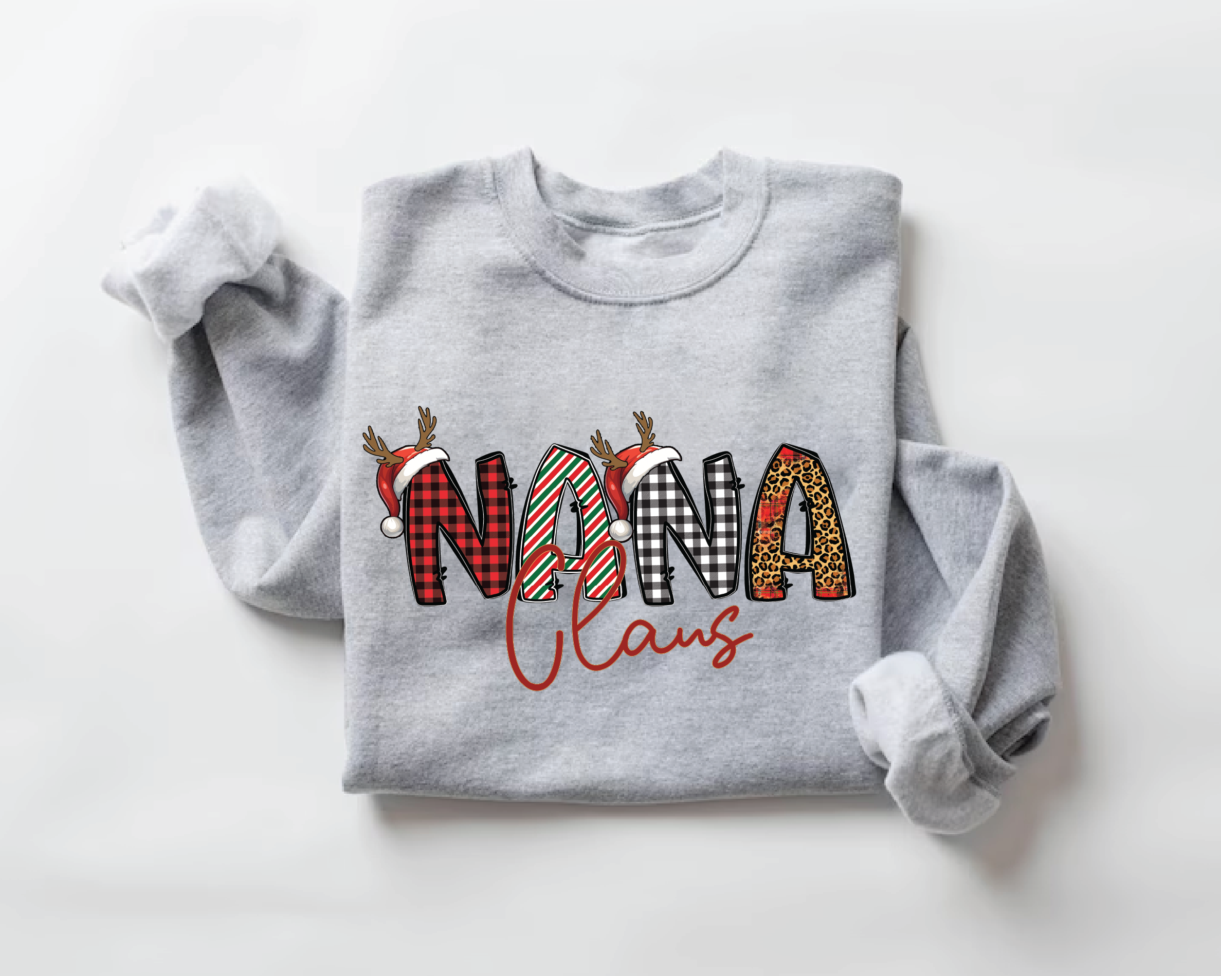 Daddy Claus Mama Claus Mini Claus Sweatshirt – Matching Family Christmas Crewneck, Funny Holiday Family Outfit