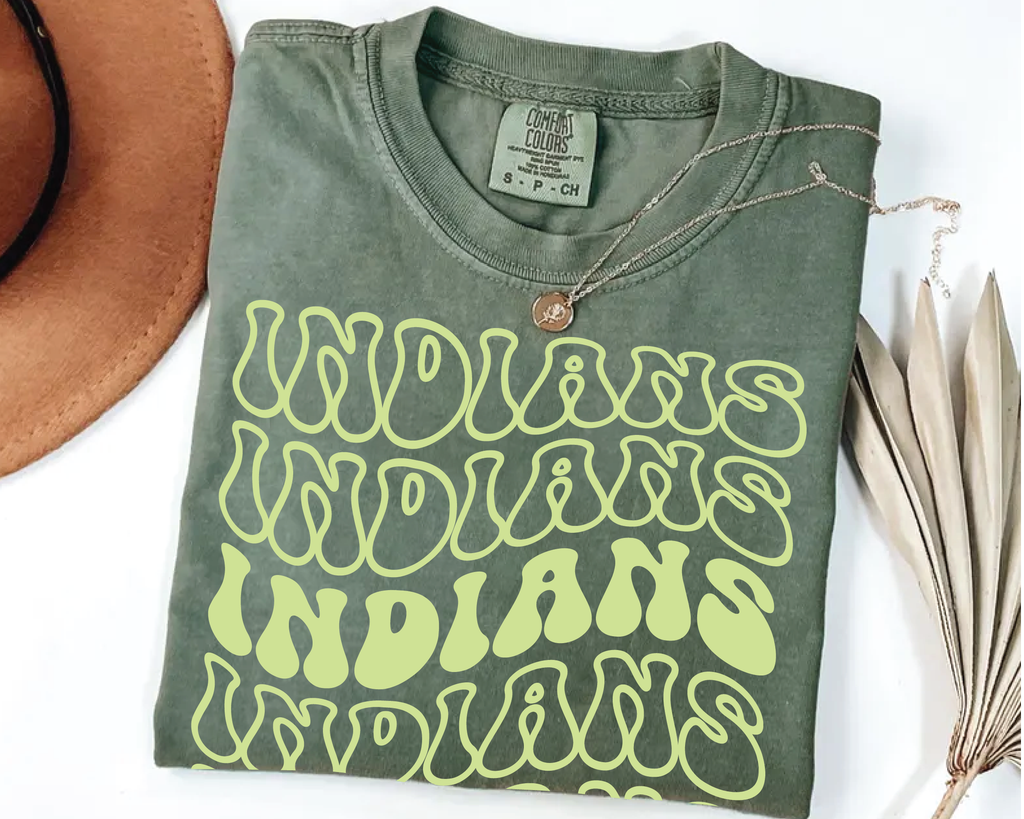 Mascot Spirit Shirt – Retro Wavy Text School Pride Tee