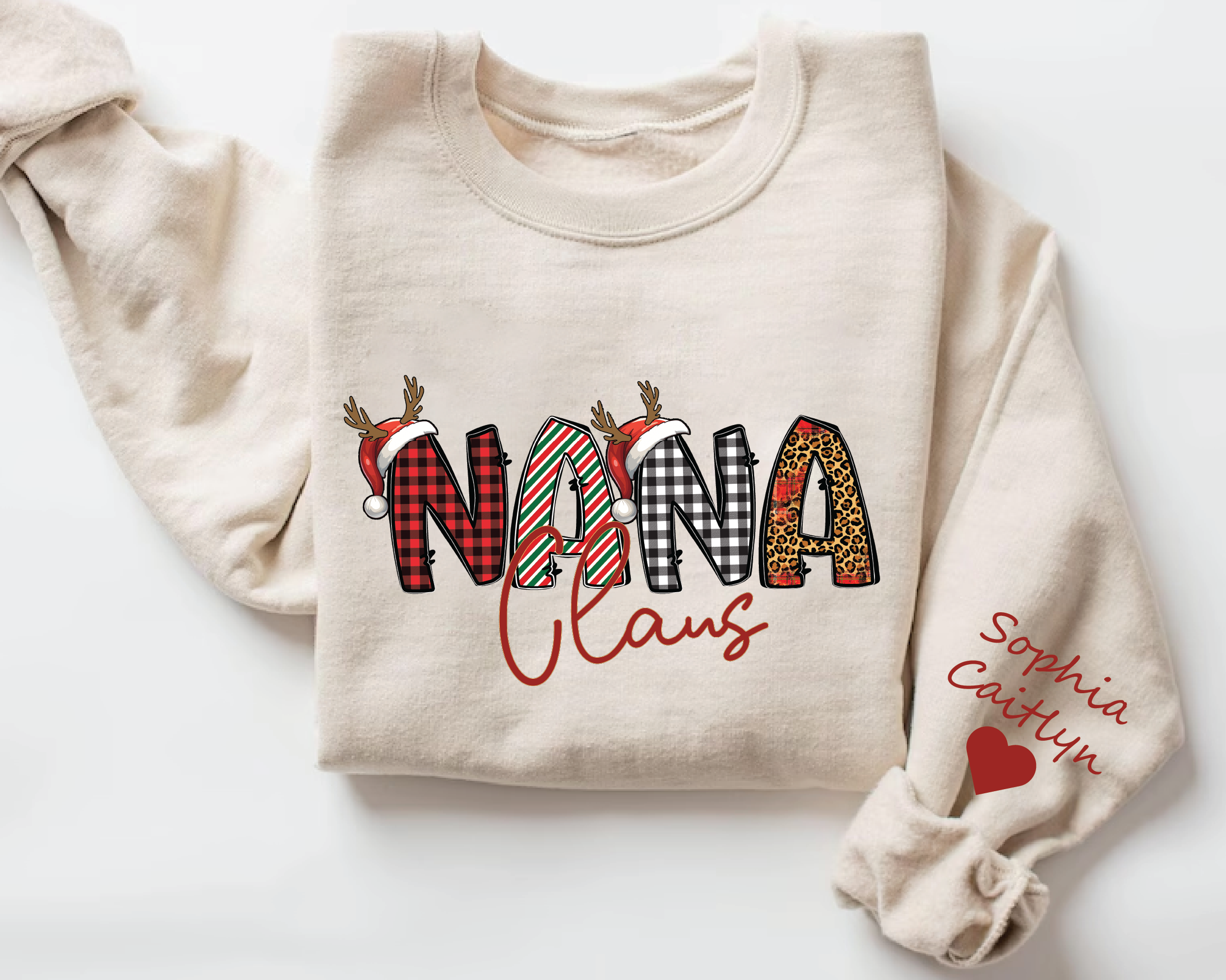 Daddy Claus Mama Claus Mini Claus Sweatshirt – Matching Family Christmas Crewneck, Funny Holiday Family Outfit