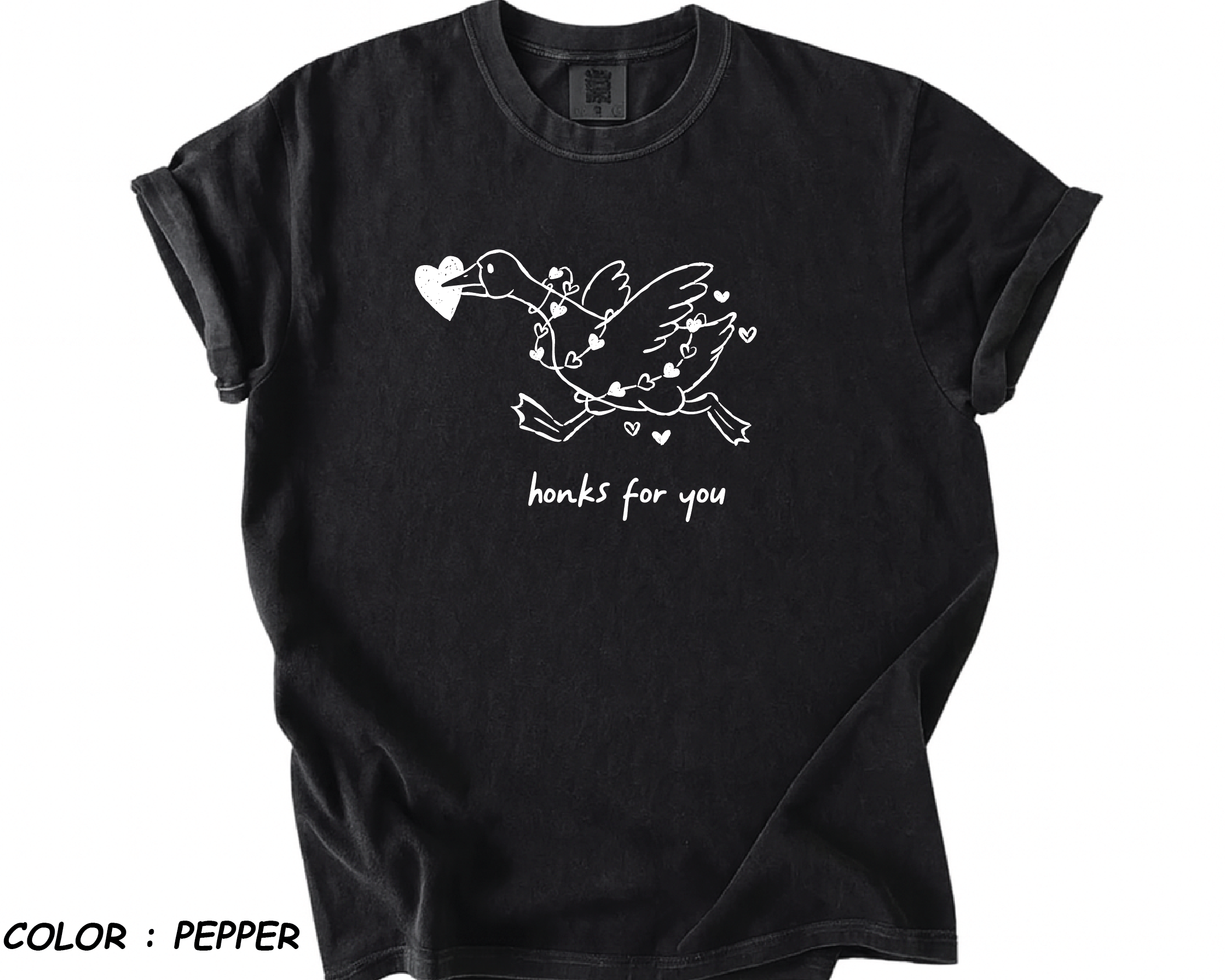Comfort Colors® Goose Shirt - "Honks For You" Funny Valentine's Tee -VL27