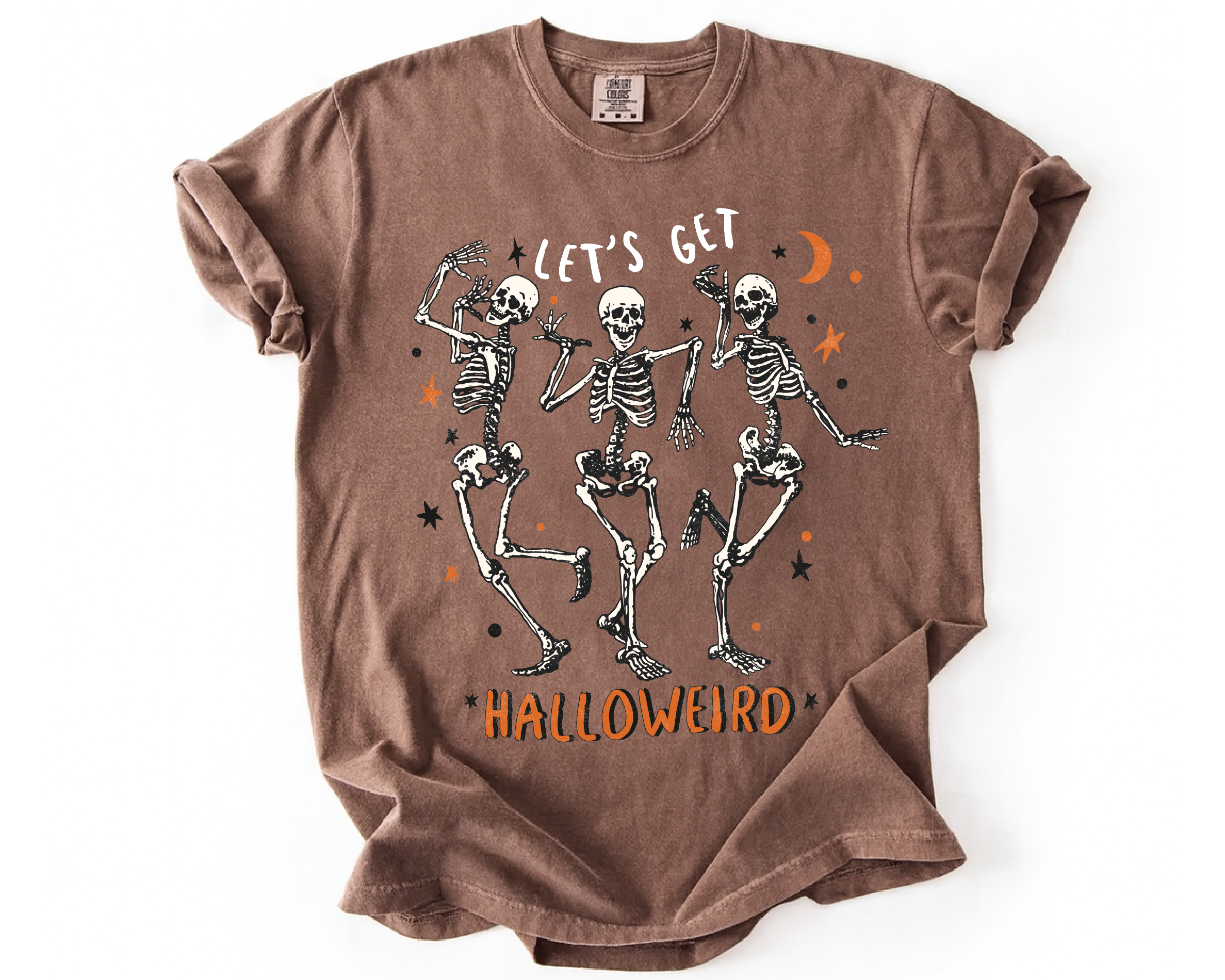 Let’s Get Halloweird Shirt – Funny Dancing Skeletons Tee