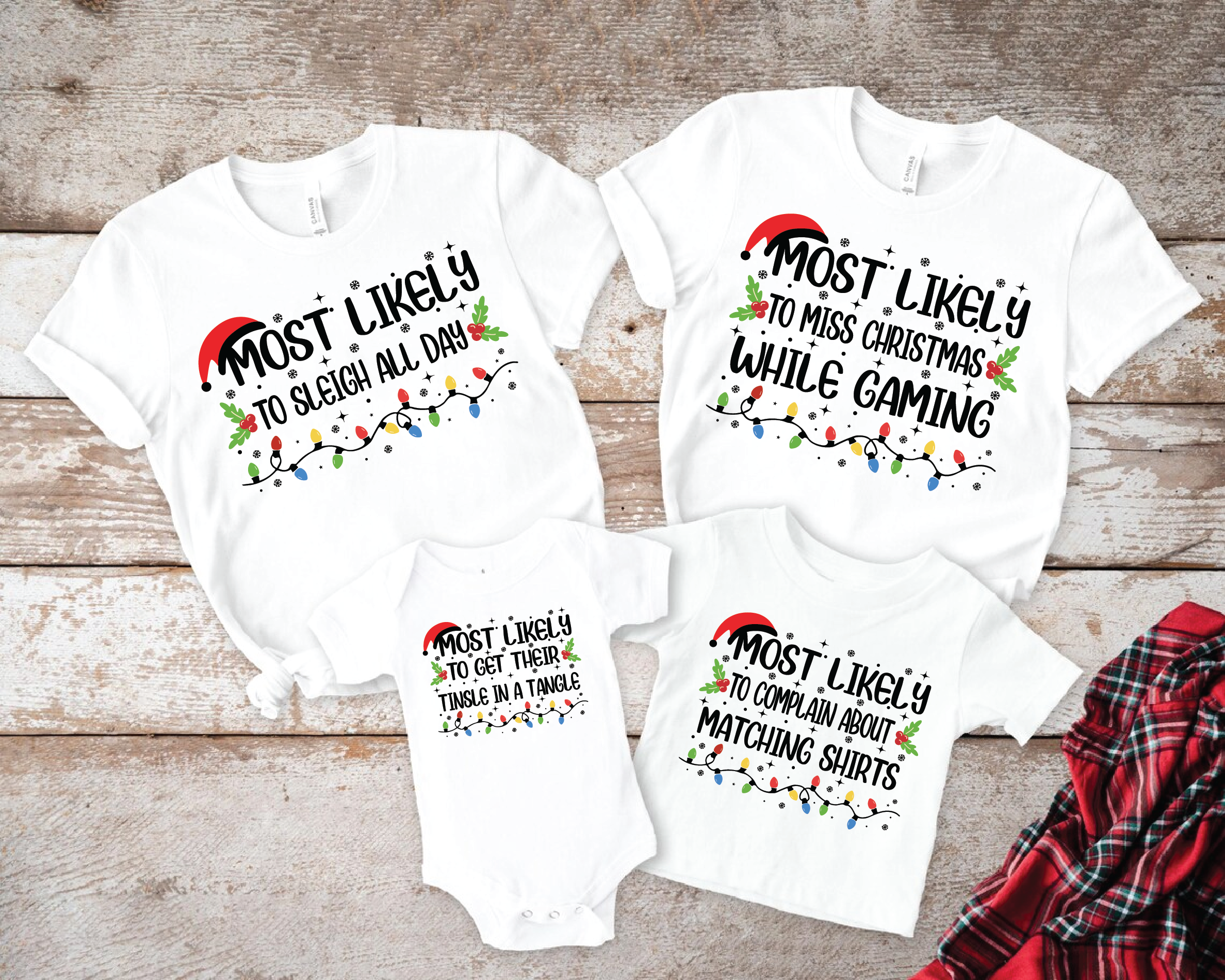 Funny 50 Quotes Most Likely Christmas Tee
