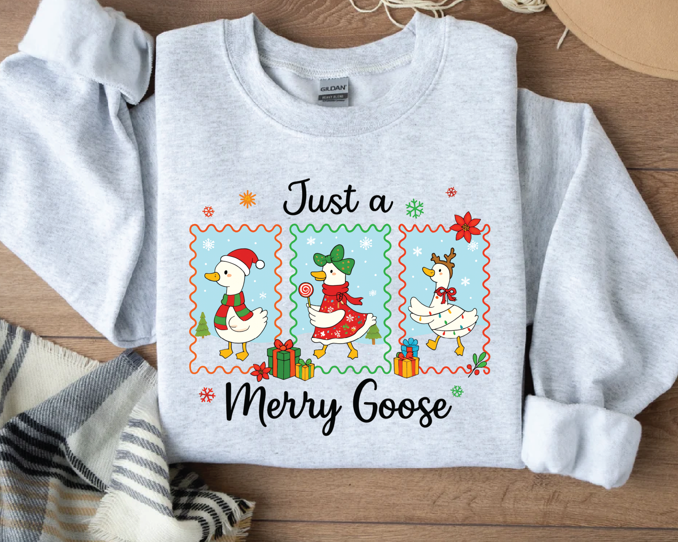 Just a Merry Goose Sweatshirt - CM2