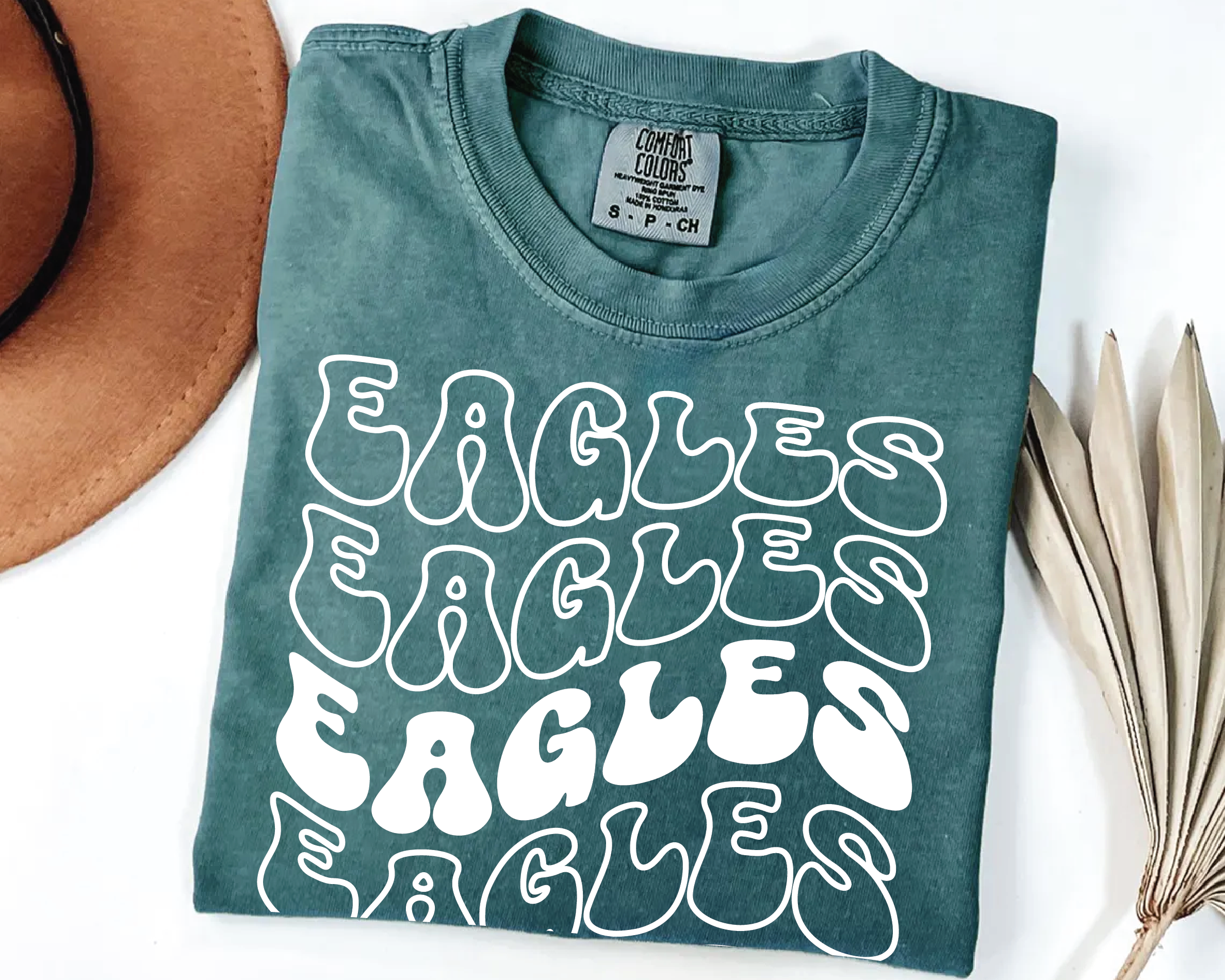 Mascot Spirit Shirt – Retro Wavy Text School Pride Tee