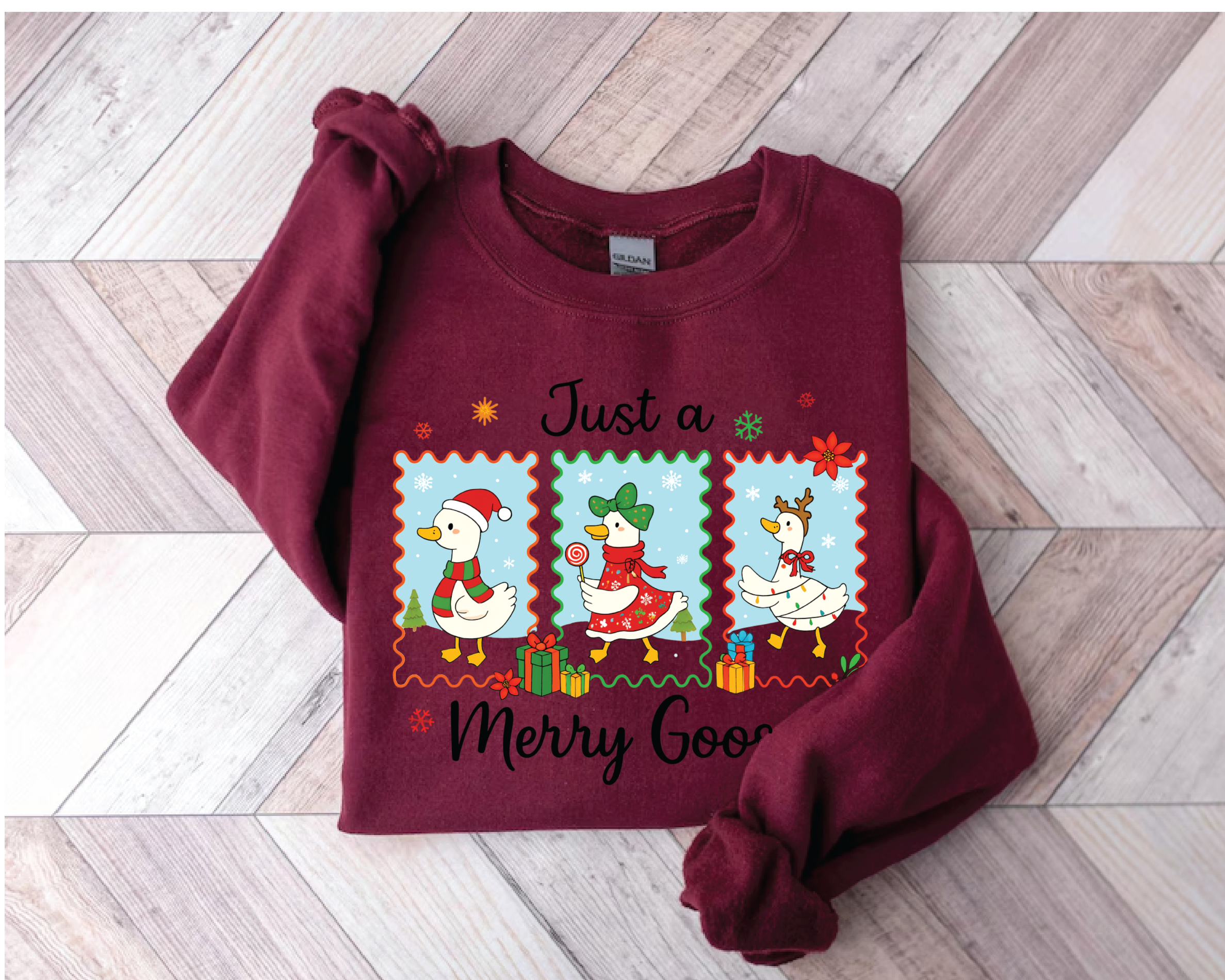 Just a Merry Goose Sweatshirt - CM2