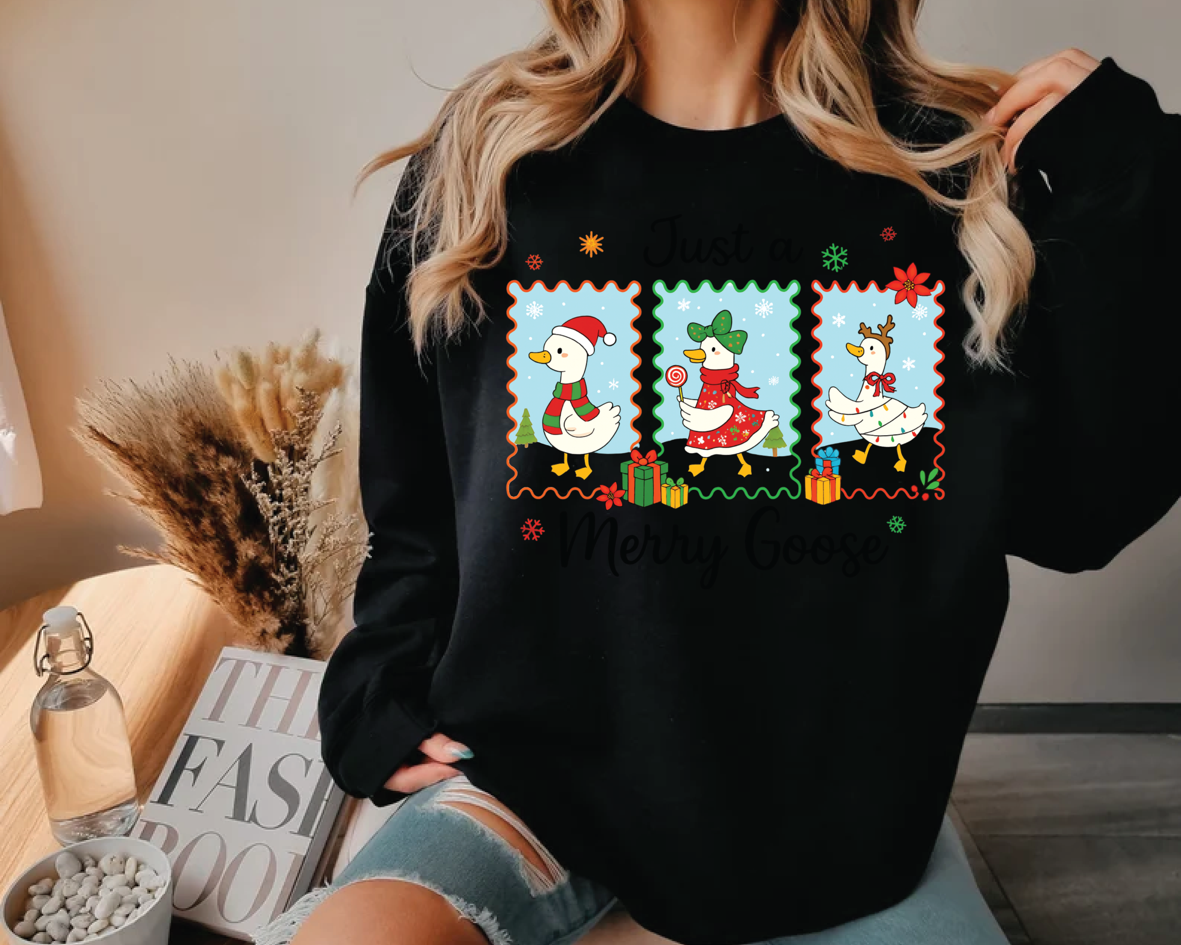 Just a Merry Goose Sweatshirt - CM2