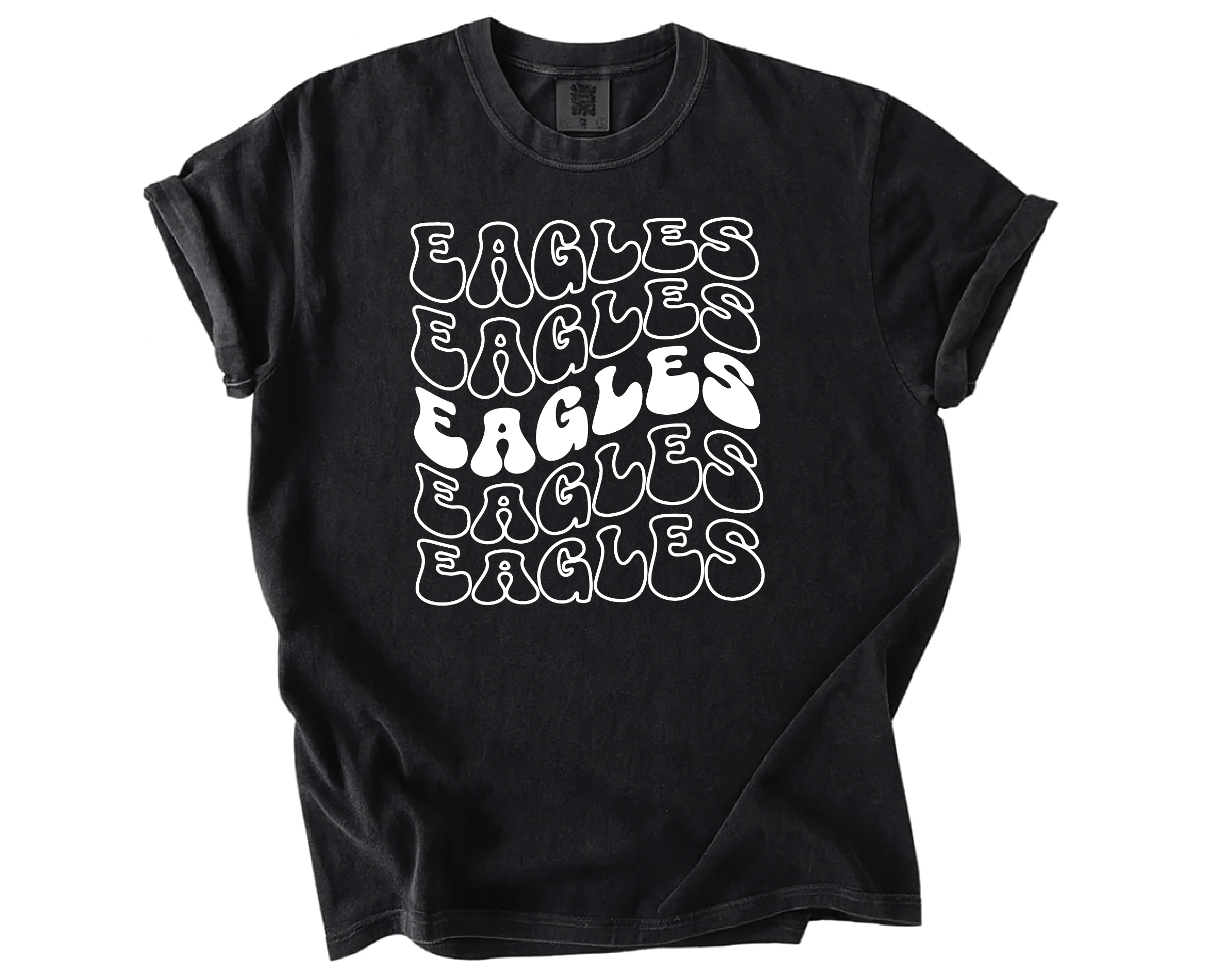 Mascot Spirit Shirt – Retro Wavy Text School Pride Tee