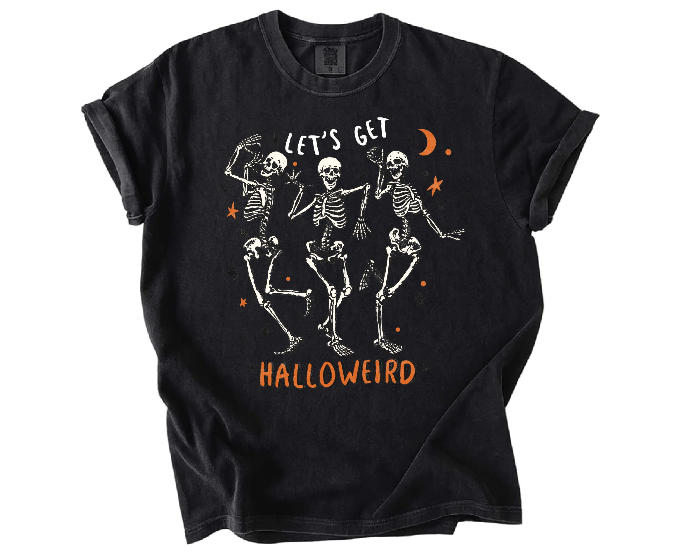 Let’s Get Halloweird Shirt – Funny Dancing Skeletons Tee