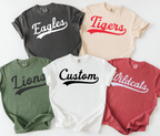 Custom Mascot Script Shirt – School Spirit Wear