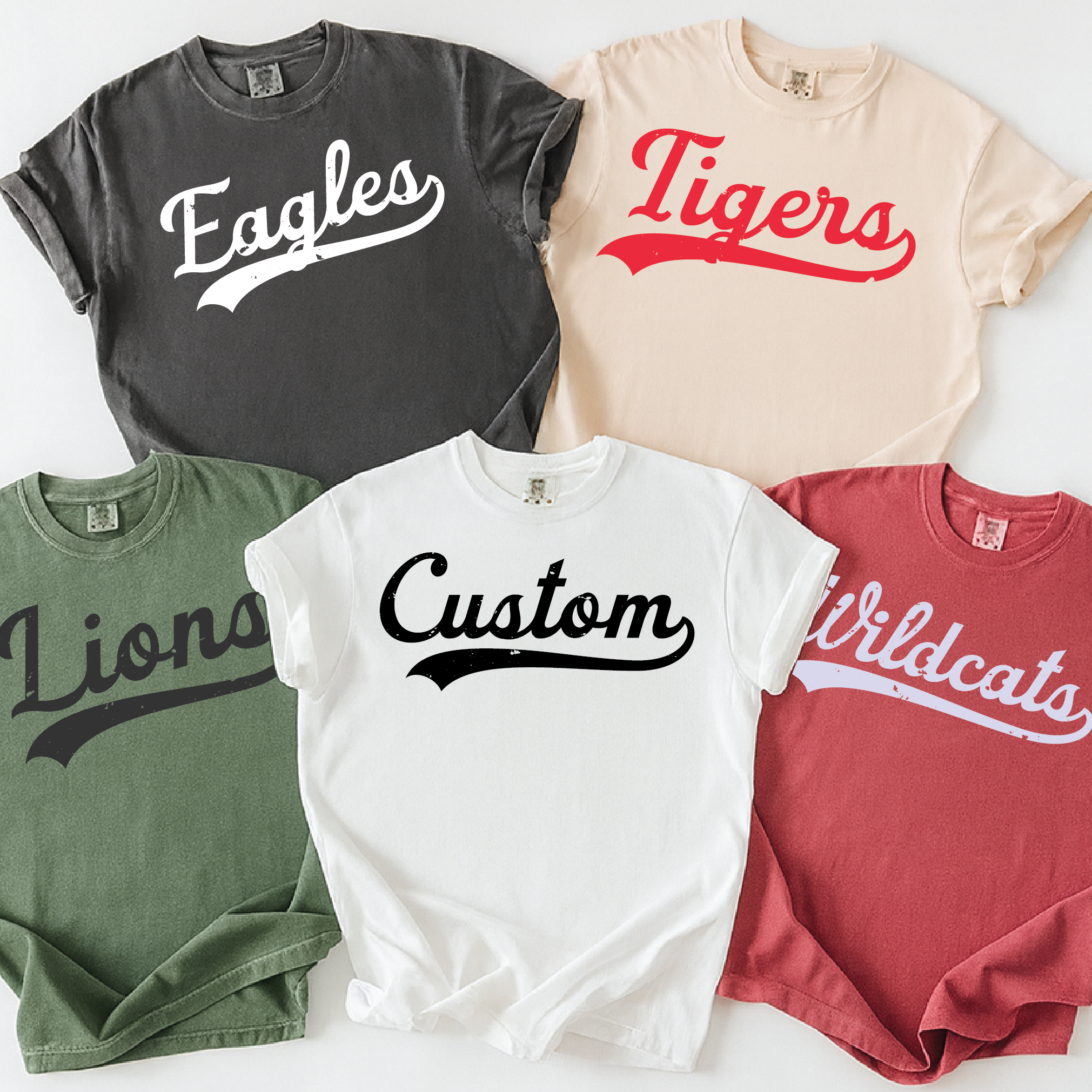 Custom Mascot Script Shirt – School Spirit Wear