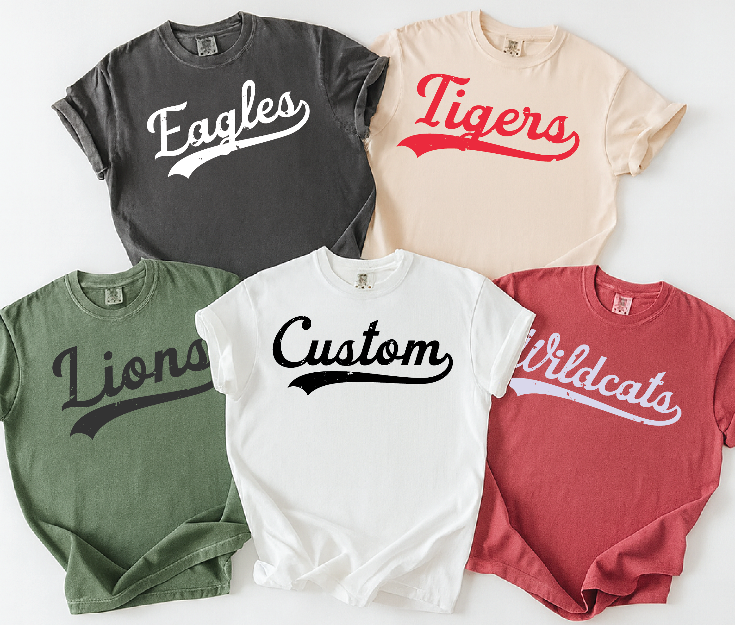 Custom Mascot Script Shirt – School Spirit Wear