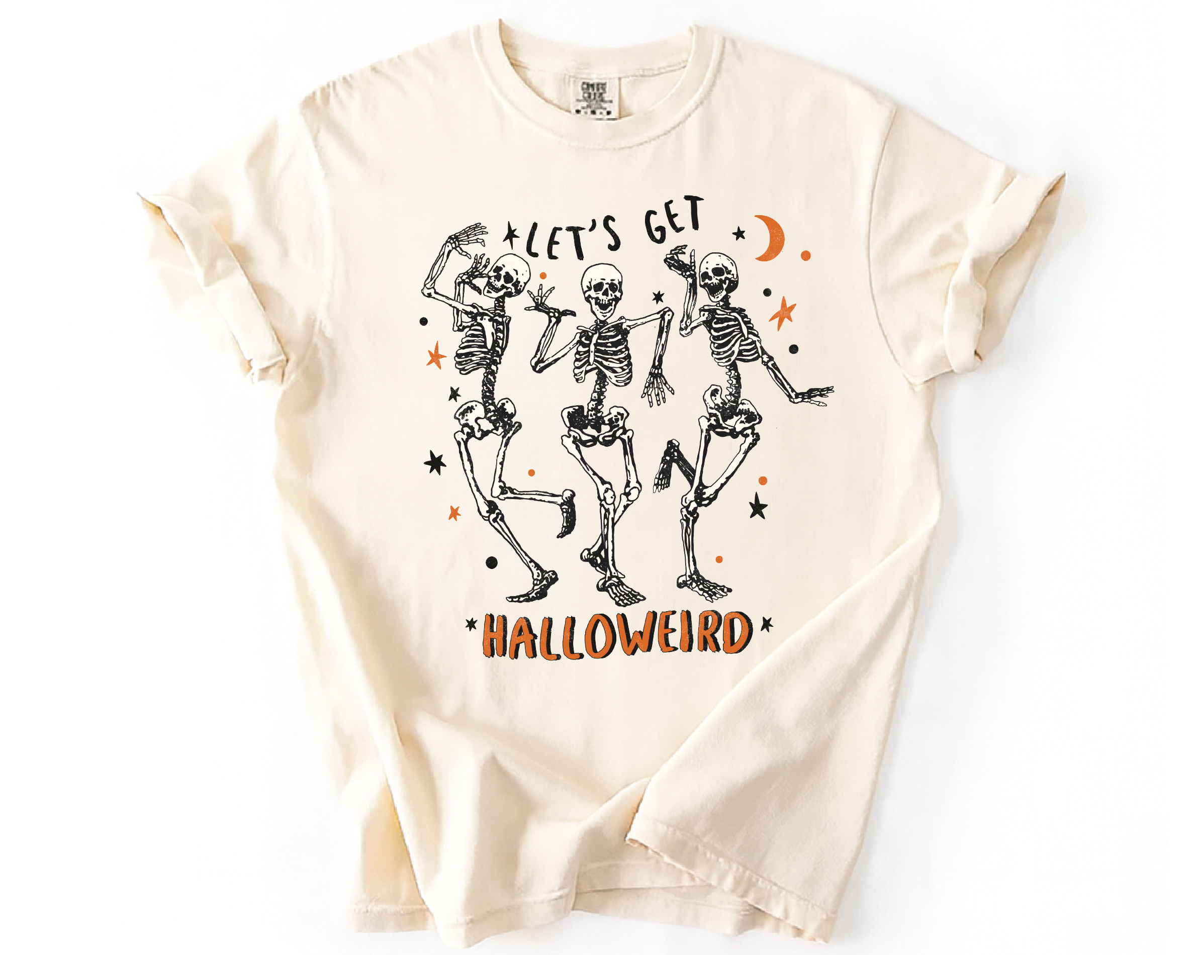 Let’s Get Halloweird Shirt – Funny Dancing Skeletons Tee