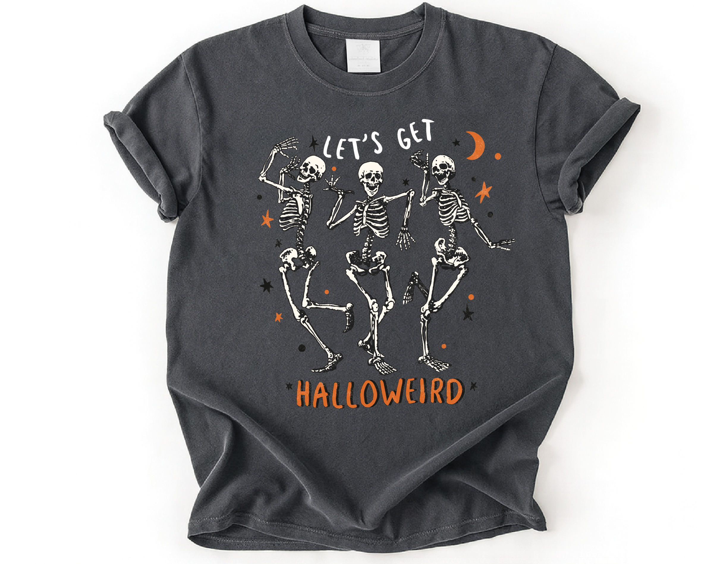 Let’s Get Halloweird Shirt – Funny Dancing Skeletons Tee