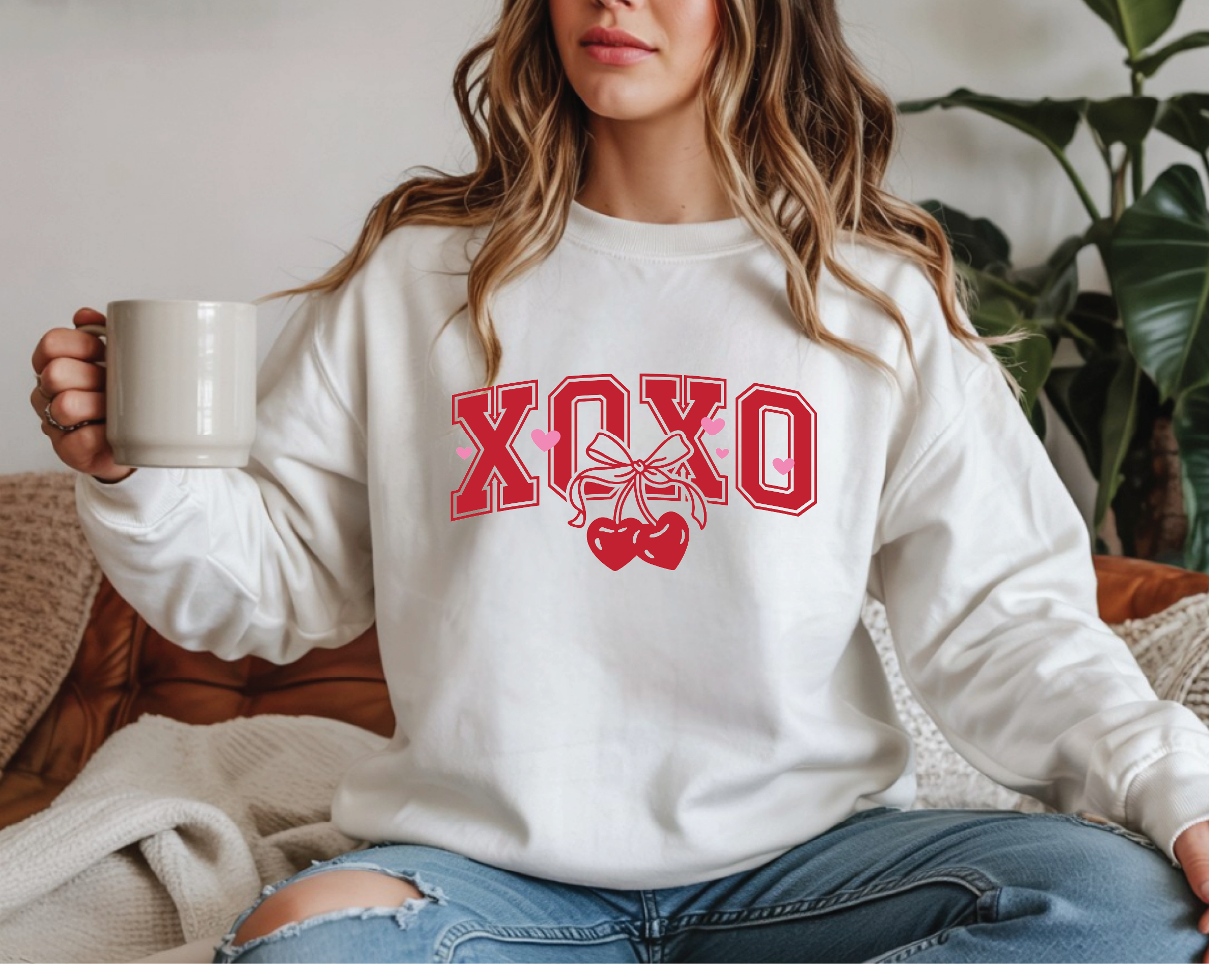XO Valentine Sweatshirt – Cute XOXO Love Sweater for Valentine’s Day - VL1