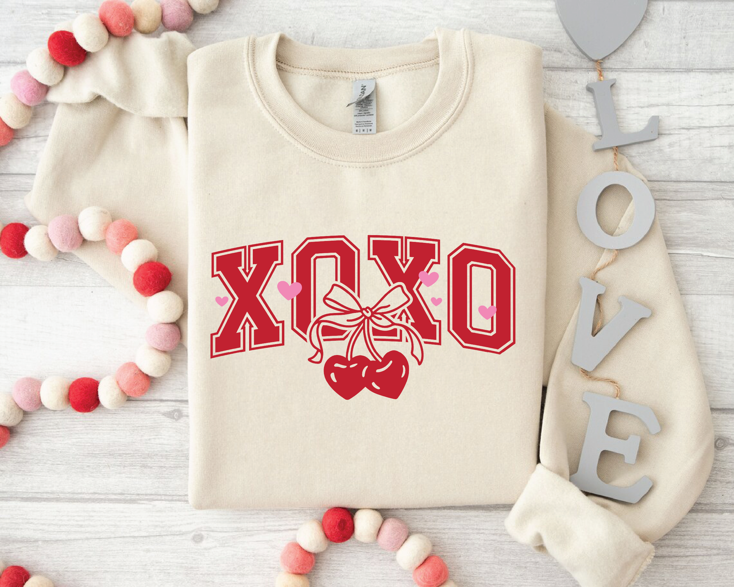 XO Valentine Sweatshirt – Cute XOXO Love Sweater for Valentine’s Day - VL1