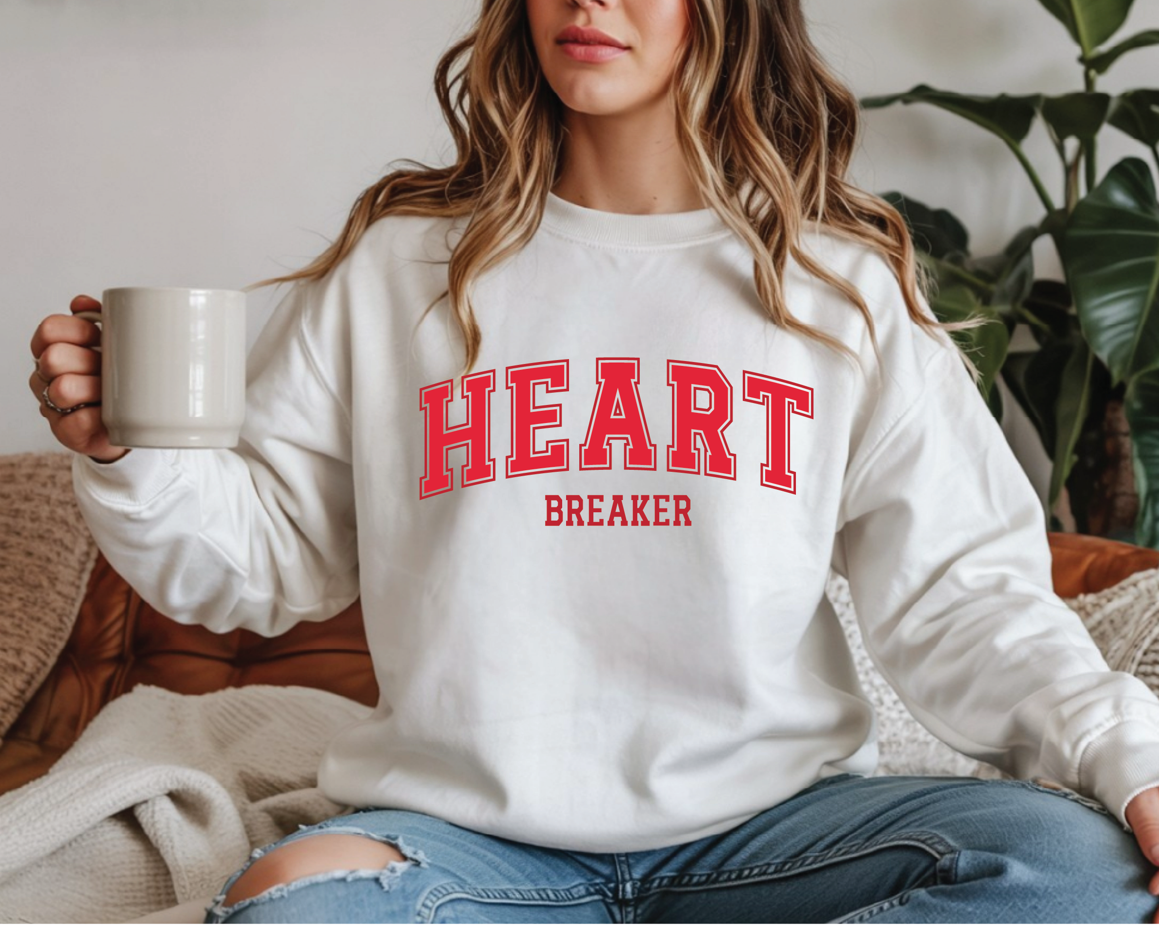 Heart Breaker Valentine Sweatshirt – Cute Love Crewneck for Women - VL3