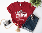 Custom Christmas Crew T-Shirt – Matching Family Christmas Shirts, Personalized Holiday Tee