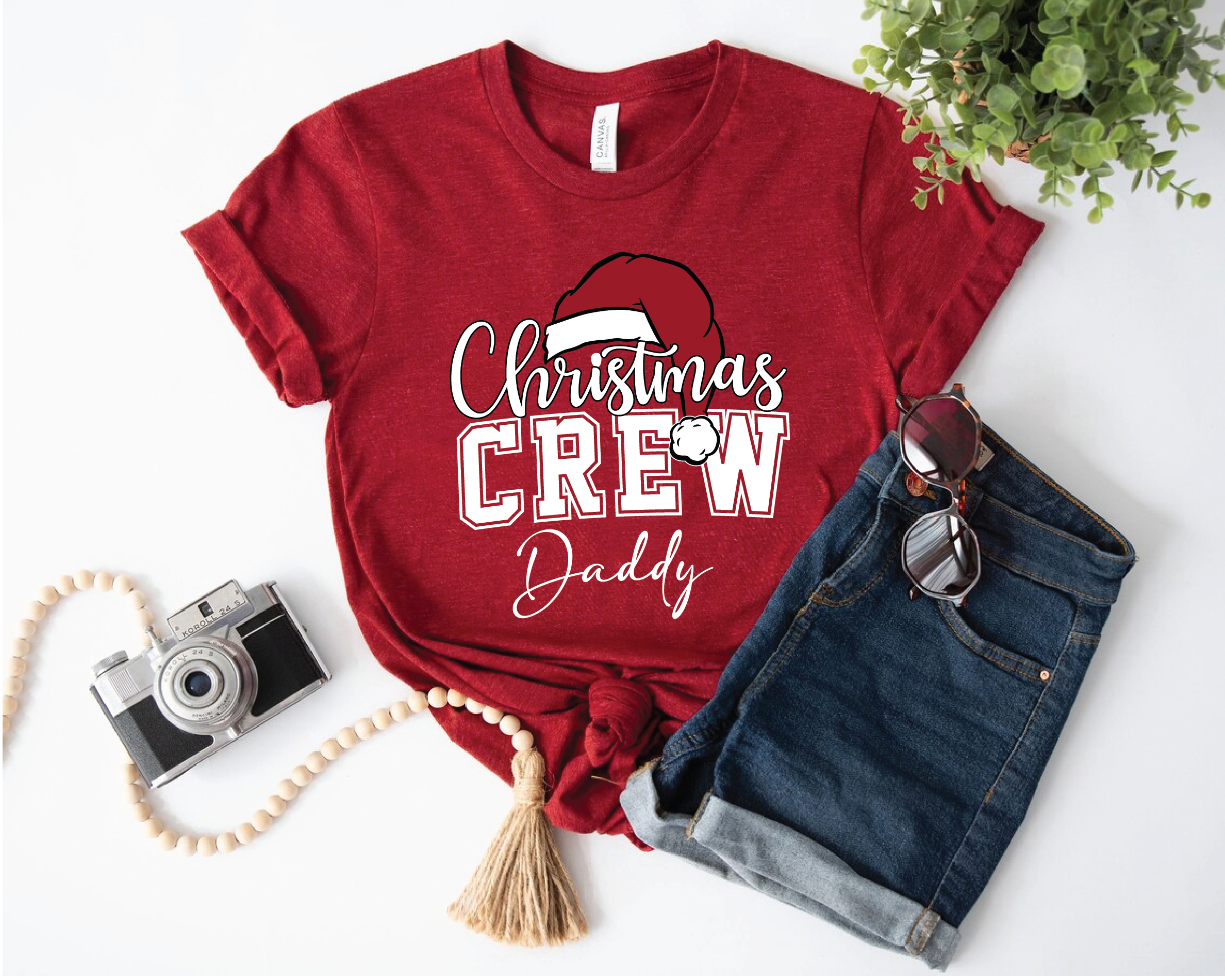 Custom Christmas Crew T-Shirt – Matching Family Christmas Shirts, Personalized Holiday Tee